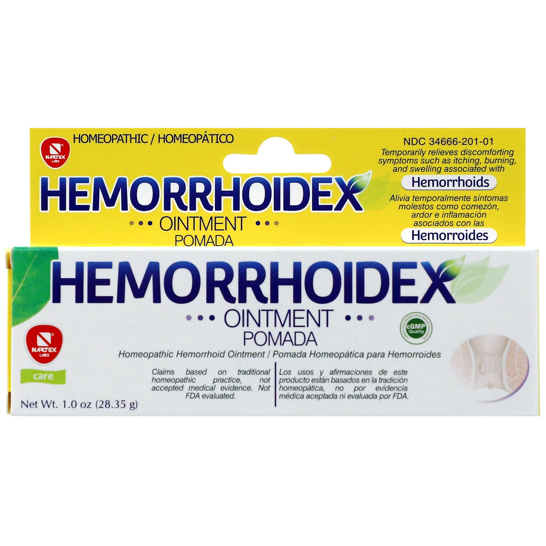 HEMORRHOIDEX Ointment NARTEX LABS uk supplements