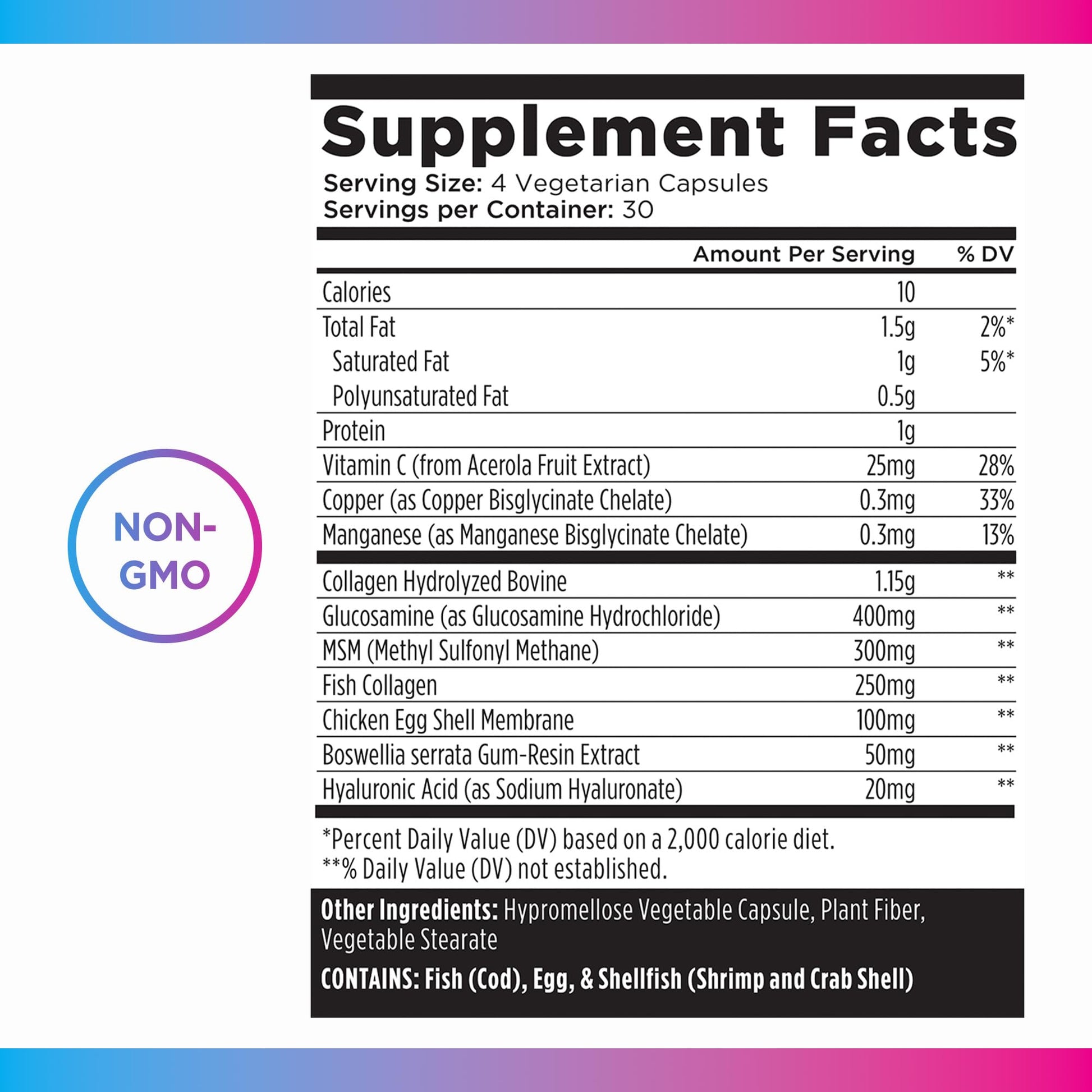 Livingood Daily Collagen + Joint Support, Grass Fed Multi Collagen Peptides I III V X with Hyaluronic Acid, Joint Support Supplement for Women & Men, Hair Skin Nails, Keto & Gluten Free, 120 Capsules Livingood Daily uk supplements