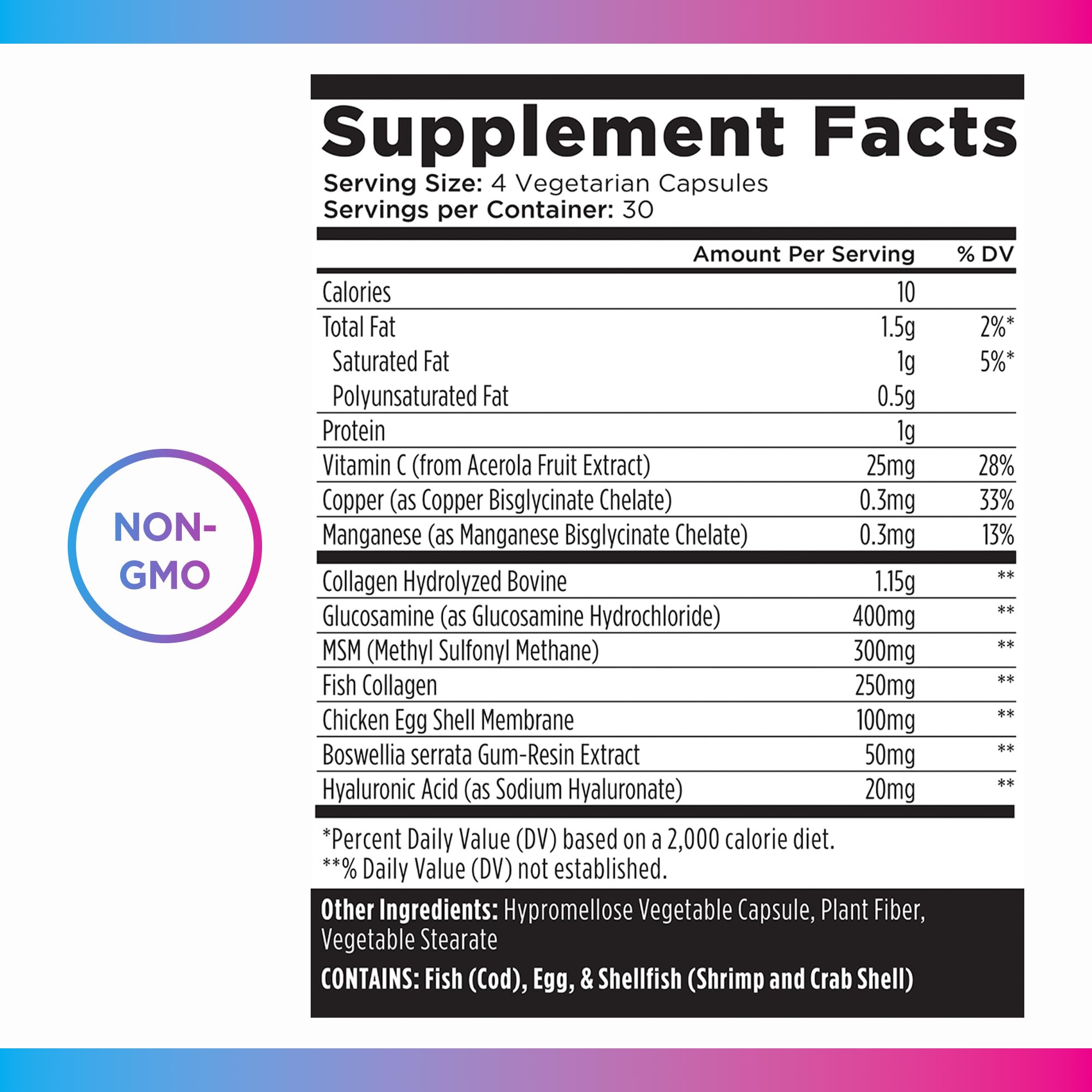 Livingood Daily Collagen + Joint Support, Grass Fed Multi Collagen Peptides I III V X with Hyaluronic Acid, Joint Support Supplement for Women & Men, Hair Skin Nails, Keto & Gluten Free, 120 Capsules Livingood Daily uk supplements