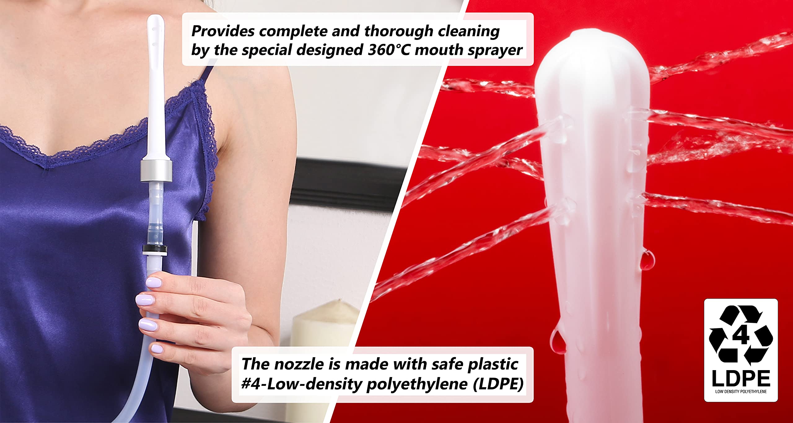 RVDKBULB Natural Vaginal Cleansing System with 3 One-Way Valves - Vaginal Douche for Women RVDKBULB uk supplements