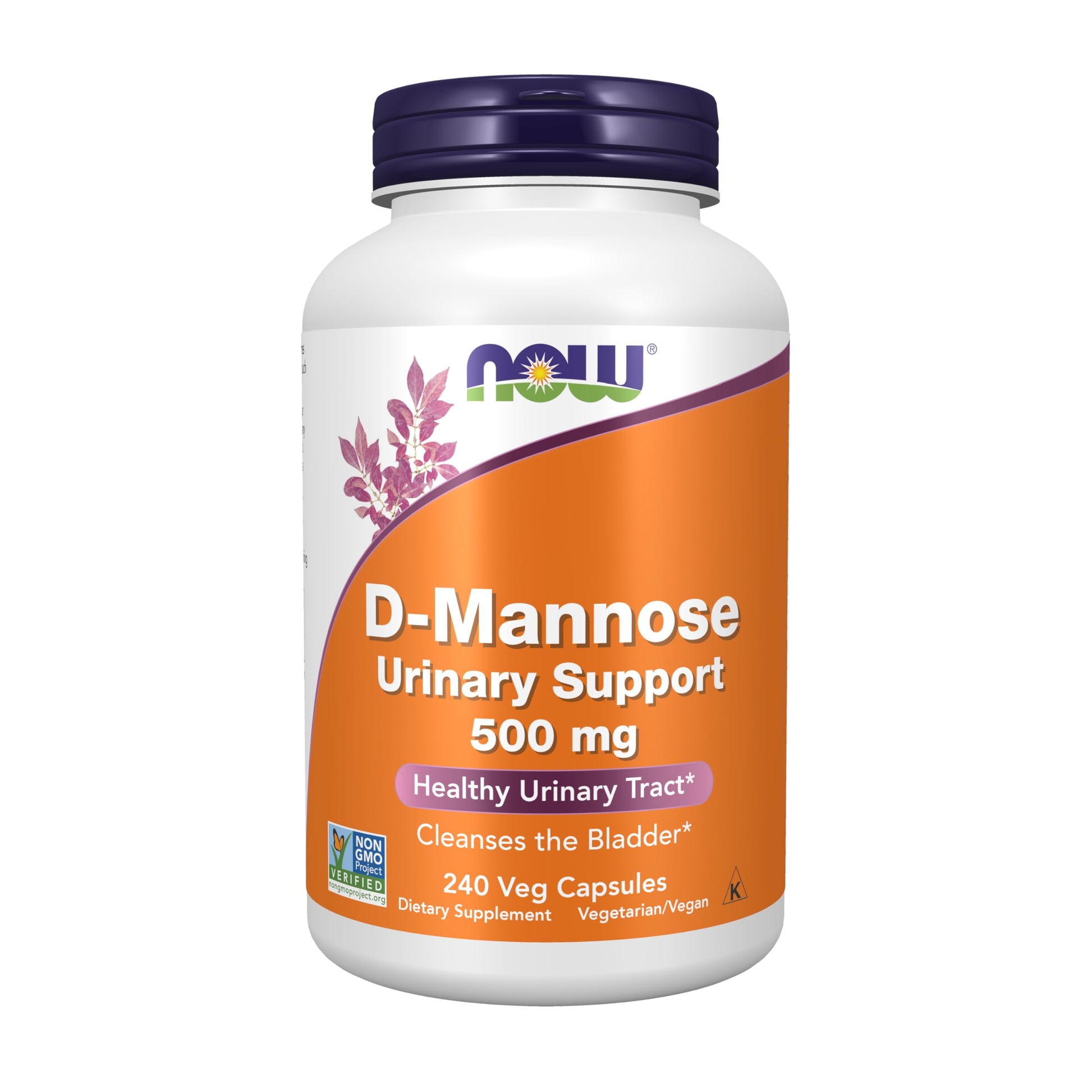 NOW Foods Supplements, D-Mannose 500 mg, Non-GMO Project Verified, Healthy Urinary Tract*, 240 Veg Capsules NOW Foods uk supplements