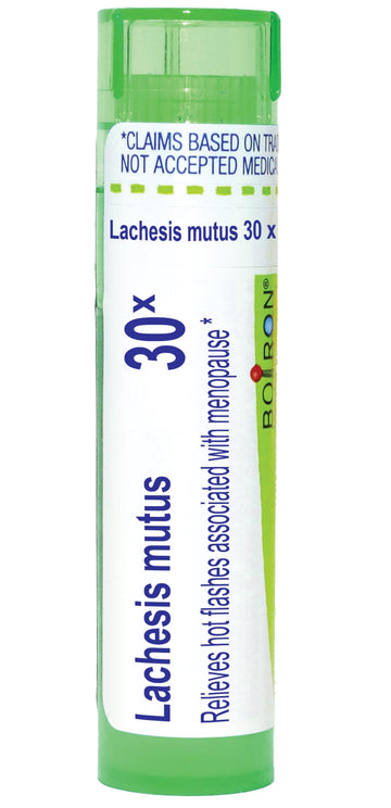 Boiron Lachesis Mutus 30X for Hot Flashes from Menopause - 80 Pellets Boiron uk supplements
