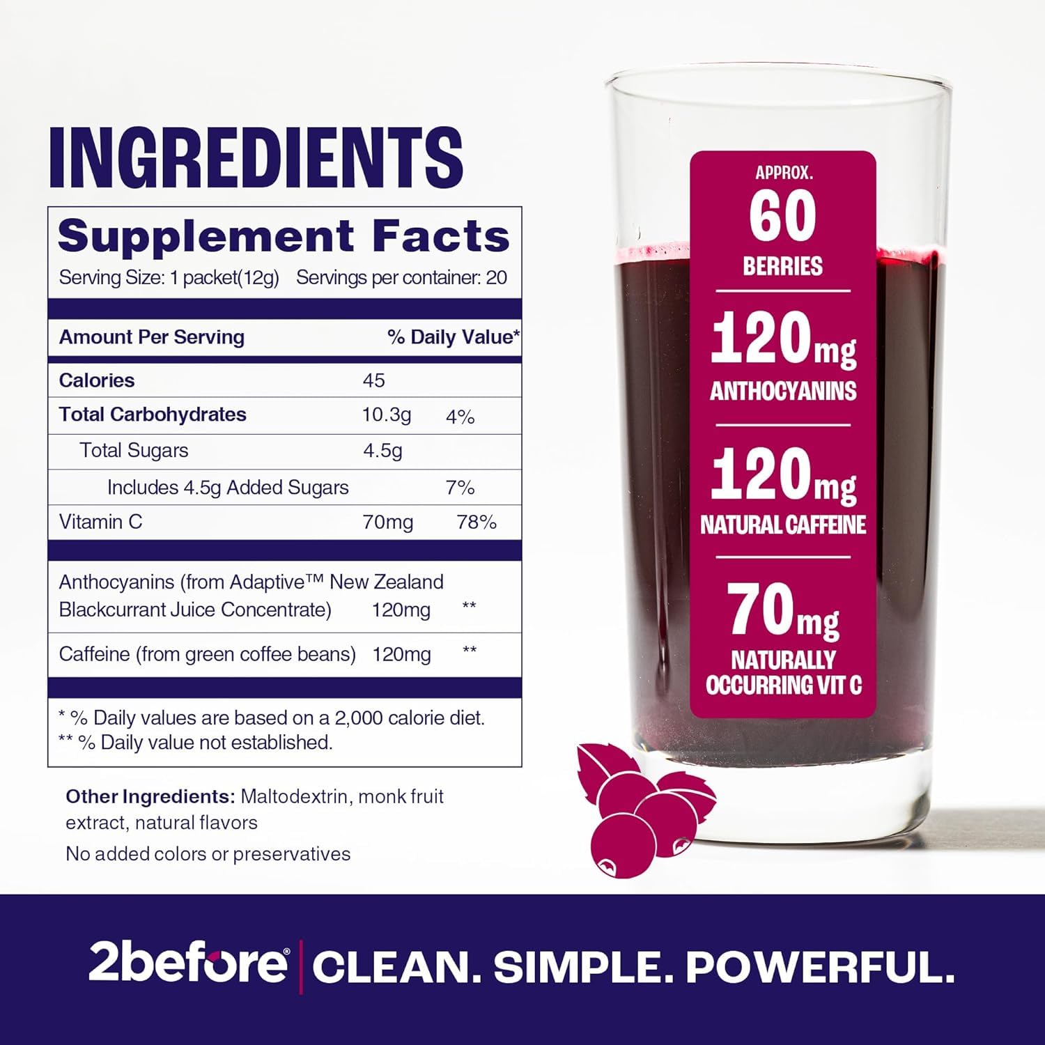 2before All Natural Vegan Pre Workout, with 120mg Caffeine I Clean Energy, Endurance 2before uk supplements