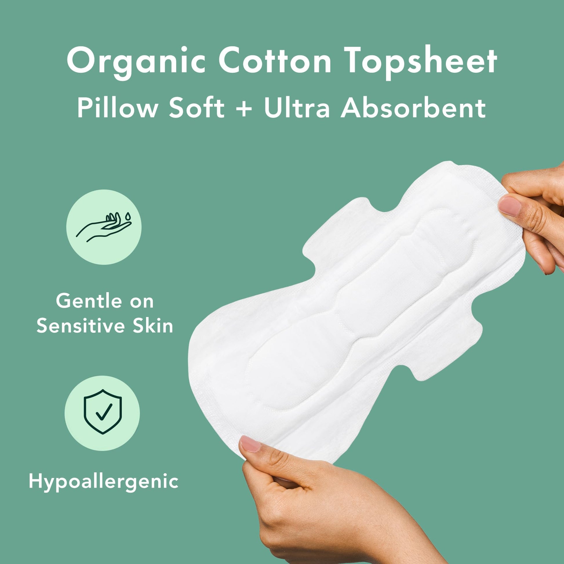 Rael Pads for Women, Organic Cotton Cover - Period Pads with Wings, Sanitary Napkins, Heavy Rael uk supplements