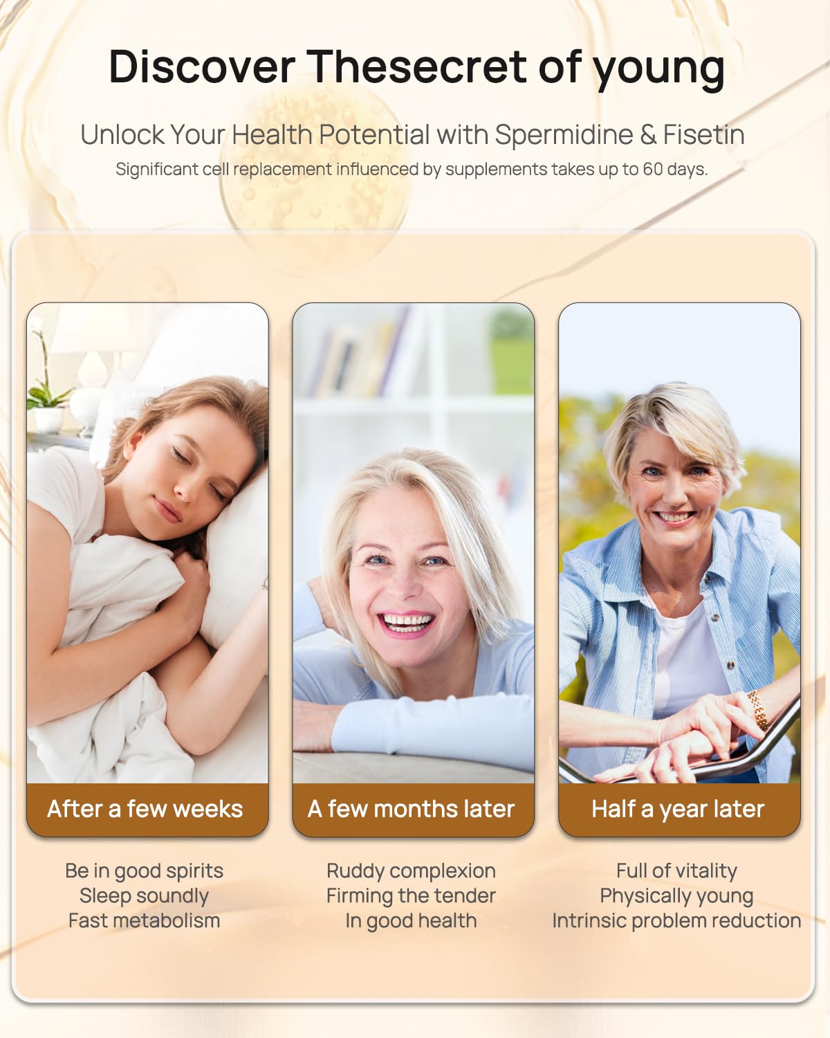 Spermidine 20mg + Fisetin 300mg + Akkermansia for Women丨Cellular Renewal, Metabolic & Gut Health Anven Health uk supplements