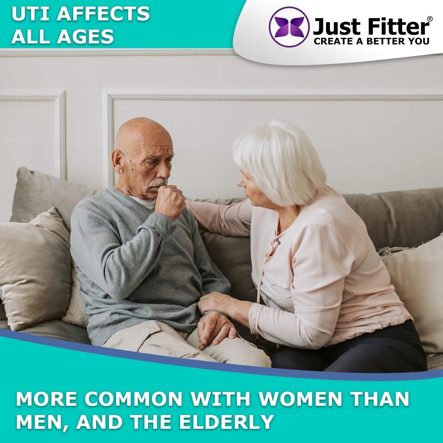 UTI Kit – UTI Test Strips with Emergency Urination Support Bags, 60 Urinary Tract Infection Test Strips with 6 Portable Disposable Urine Bags, Home Urinalysis Test for Leukocytes & Nitrites Just Fitter uk supplements