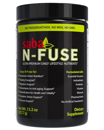 Saba N-Fuse-Whole Food Daily Nutrition,-Phytonutrients, Pre and Probiotics, Enzymes Saba uk supplements