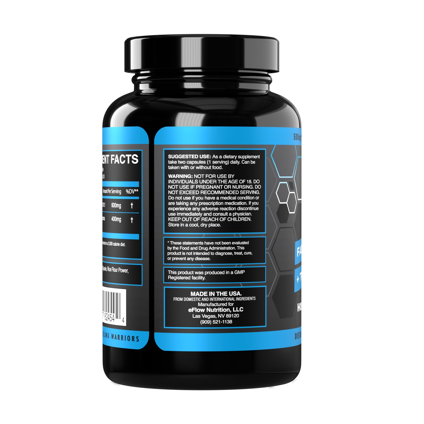 eFlow Nutrition Fadogia Agrestic + Tongkat Ali - [2-in-1] Natural Performance Supplement eFlow Nutrition uk supplements