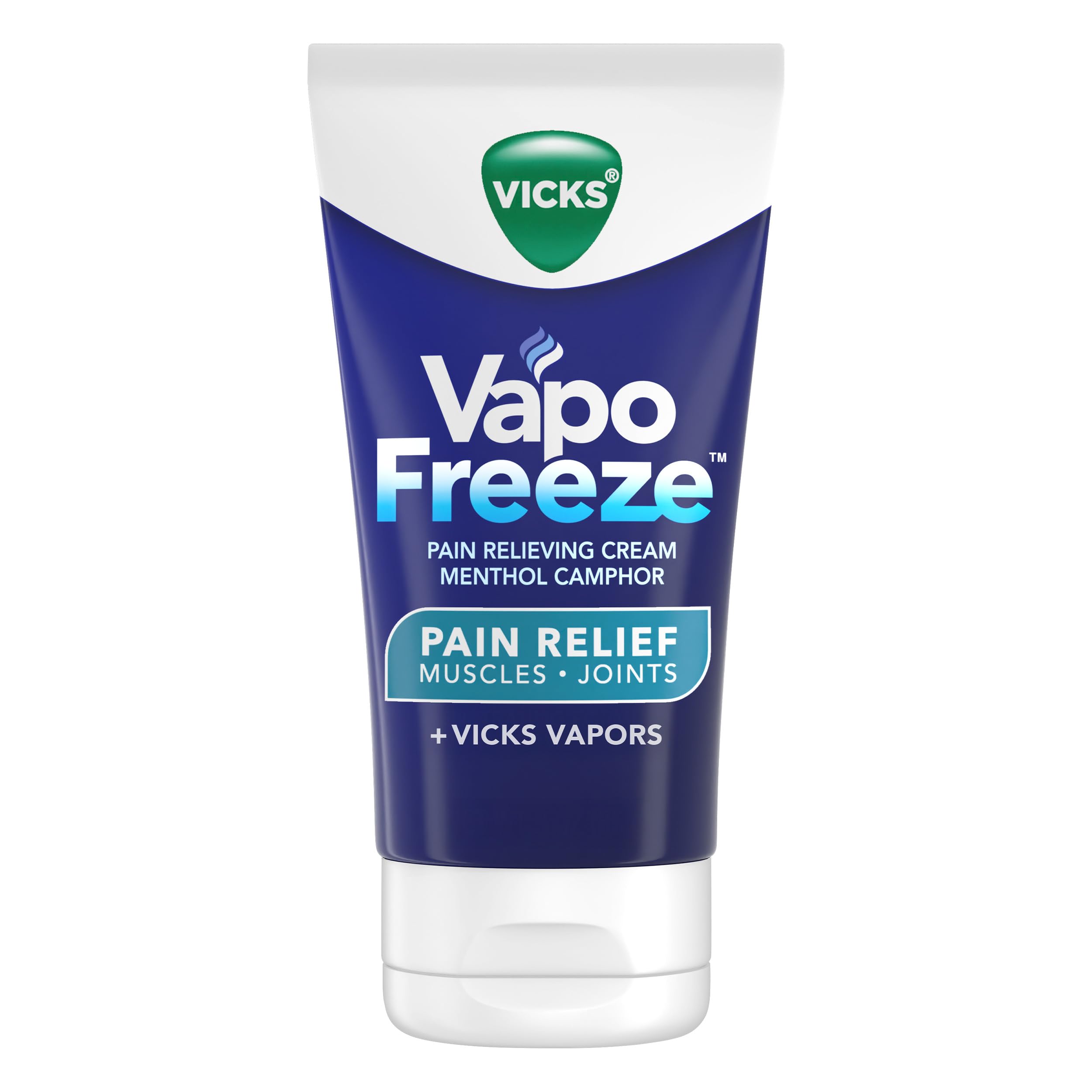 Vicks VapoFreeze Topical Pain Cream 3.0oz, Maximum Strength Menthol+ for Muscle Pain Relief, Joint Pain Relief, Knee Pain Relief, Back Pain Relief, Cream for Pain Relief, Topical Pain Relief Vicks uk supplements