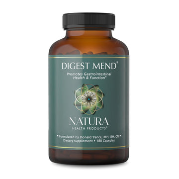 Natura Health Products Digest Mend Supplement - Encourages Healthy gastric microboime* - Featuring Deglycyrrhizinated Licorice (DGL), Aloe Vera, Marshmallow, Mastic Gum, & Chamomile (180 Capsules) Natura Health Products uk supplements