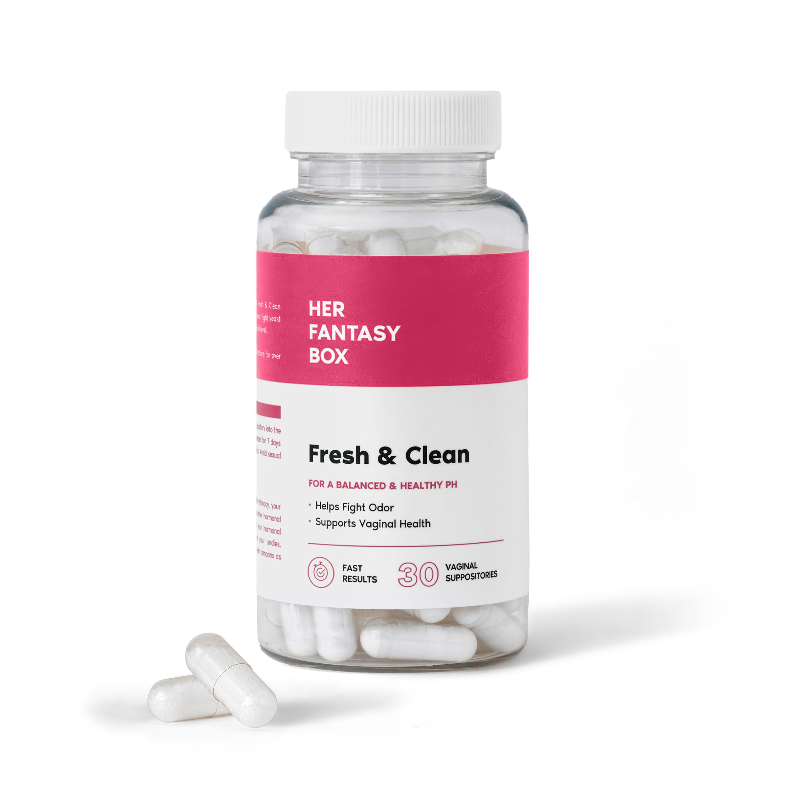 Her Fantasy Box | Fresh & Clean pH Restore Vaginal Suppositories - Natural Vaginal Health Support Her Fantasy Box uk supplements