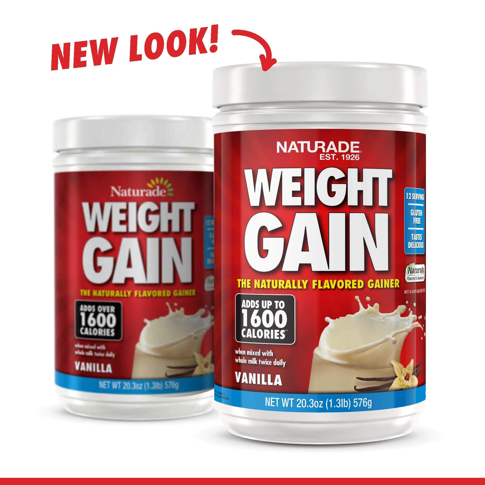 Naturade Weight Gain Instant Nutrition Drink Mix, Vanilla ,20.3 Ounce Naturade uk supplements