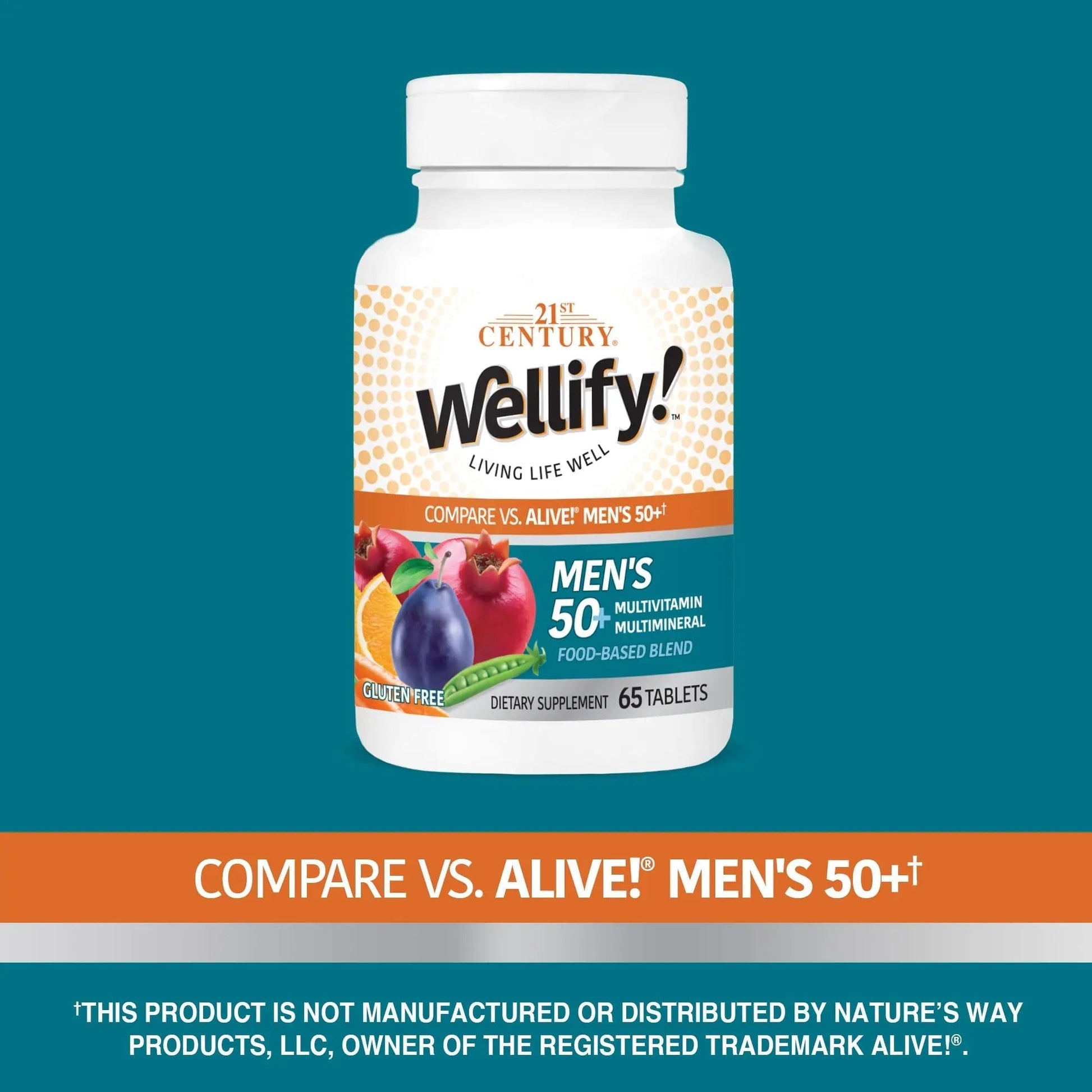 21st Century Wellify Men's 50+ Multivitamins with Minerals, 65Count 21st Century uk supplements