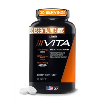 JYM Supplement Science Vita JYM Sports Multivitamin & Mineral Support, Vitamin A, C, B6, B12, E, K, Boron, Biotin, Potassium 60 Tablets JYM Supplement Science uk supplements