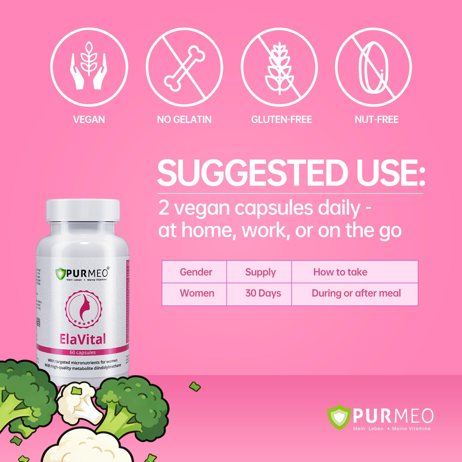 purmeo DIM Supplement for Women, Patented Formula Diindolylmethane Support Estrogen Hormone Balance & Breast Health, Non-GMO, 60ct Vegan Capsules purmeo uk supplements