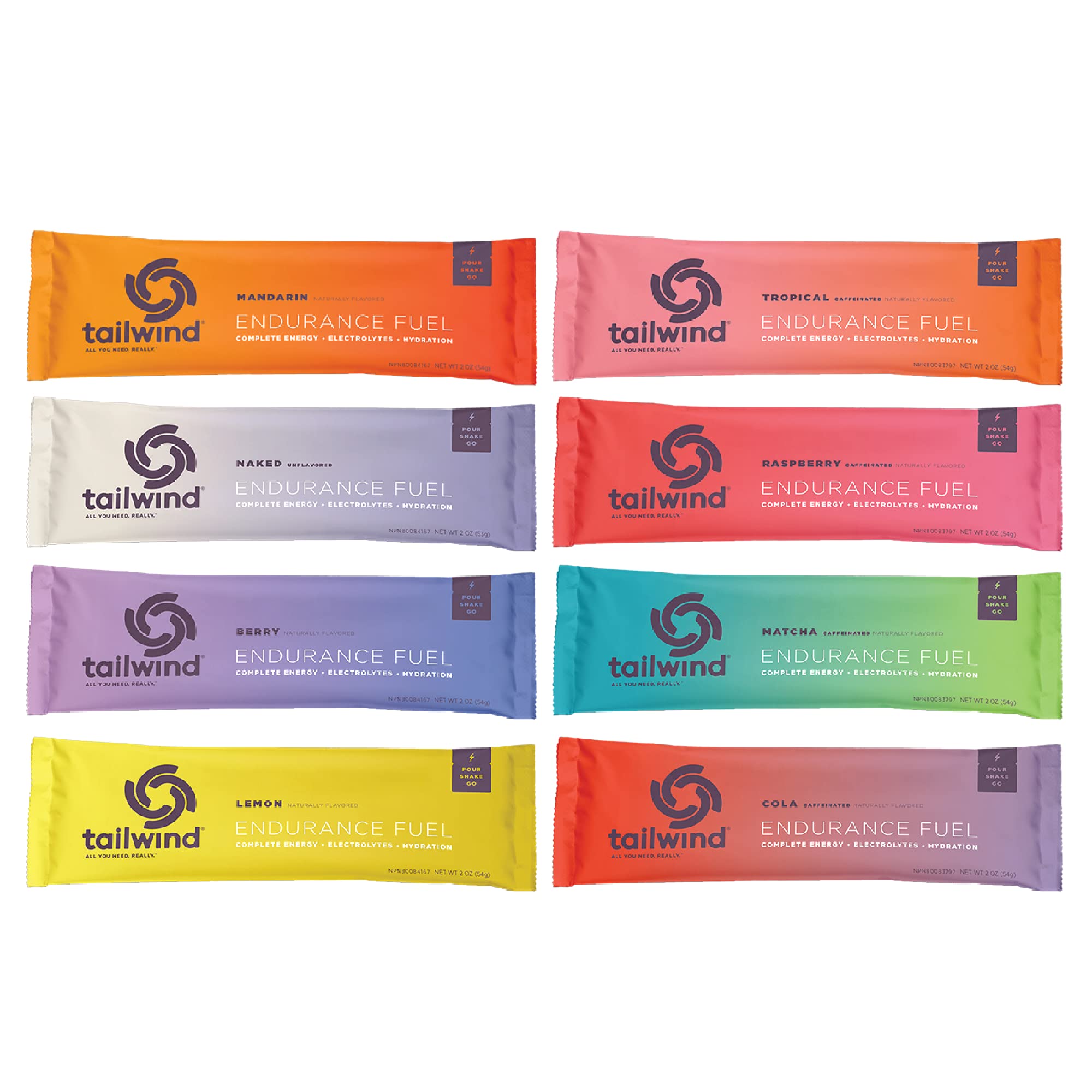 Tailwind Grab-and-Go Endurance Fuel Single Serve Assorted Flavors Tailwind Nutrition uk supplements