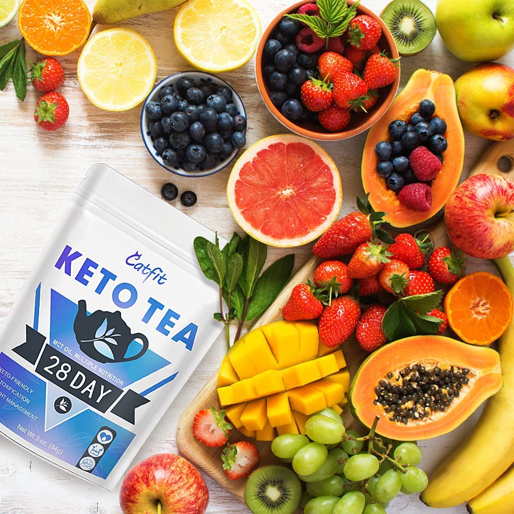Catfit Keto Detox Tea for Belly Fat and Colon Cleanse - All Natural Detox and Cleanse Catfit uk supplements