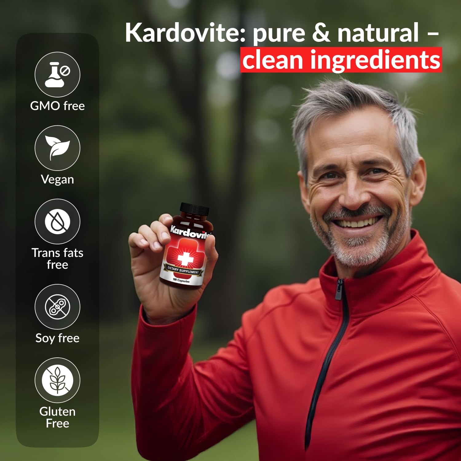 Kardovite Herbal Circulation Support Capsules 180s | Supports Circulatory Wellness with Hawthorn, Garlic, Ginkgo, Cayenne, Milk Thistle, Bilberry & Valerian | Supports Vitality & Daily Wellness Kardovite uk supplements