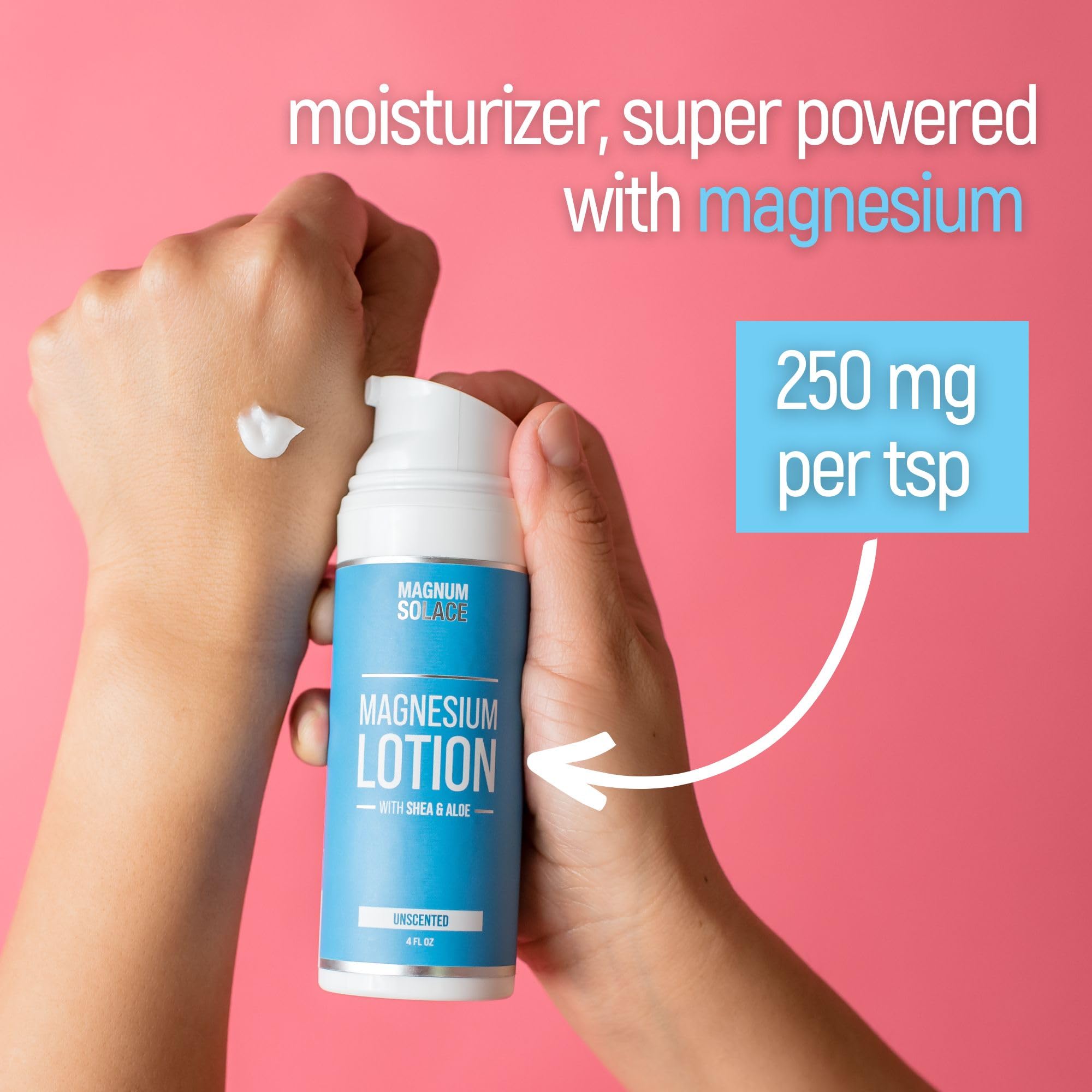 Magnum Solace Magnesium Lotion with Aloe & Shea – Apply to Legs – Alternative to Topical Magnesium Cream Magnum Solace uk supplements