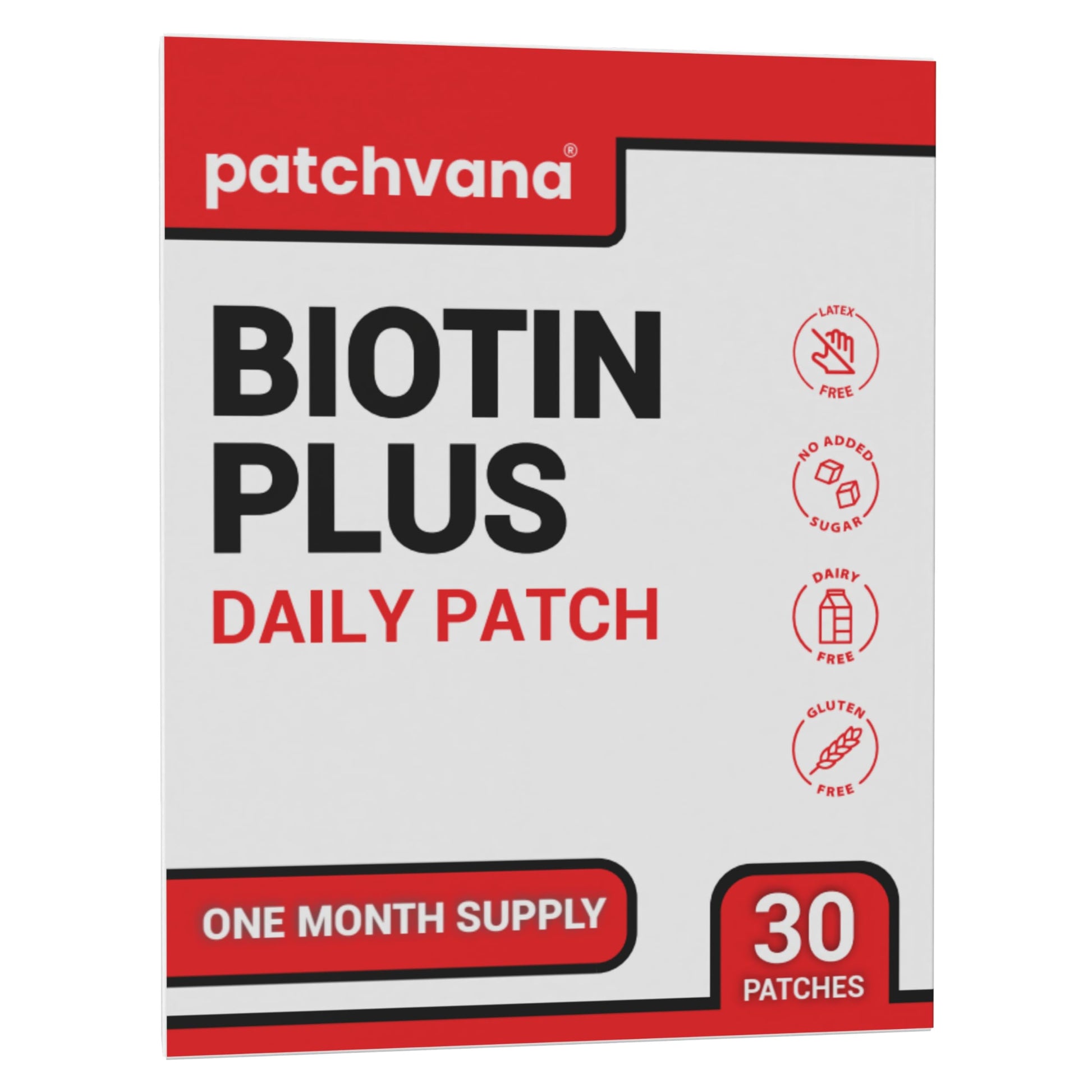Patchvana Biotin Plus Patch for Women & Men, 1 Month Supply, 30 Patches Patchvana uk supplements