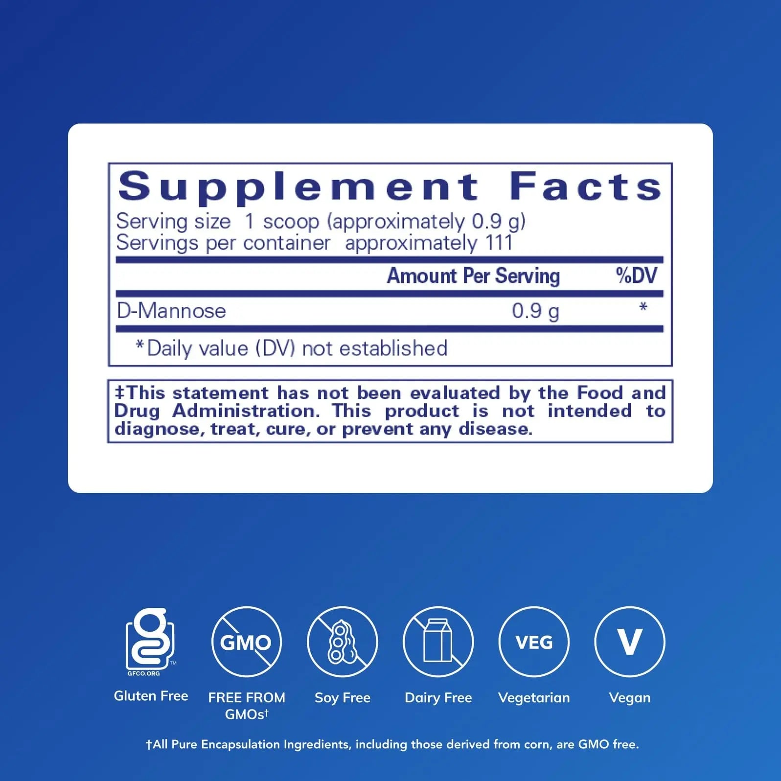Pure Encapsulations D-Mannose Powder - for Urinary Tract Support - Urinary Tract Support & Bladder Health* - Easy Dissolve Powder - Non-GMO & Vegan - 3.5 oz Pure Encapsulations uk supplements