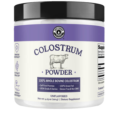 Colostrum Powder – USA Sourced Bovine Colostrum for Humans for Immune Support, Gut Health, Muscle Recovery - Single Ingredient, No Additives, Grass Fed, Non-GMO Colostrum Supplement for Women and Men Left Coast Performance uk supplements