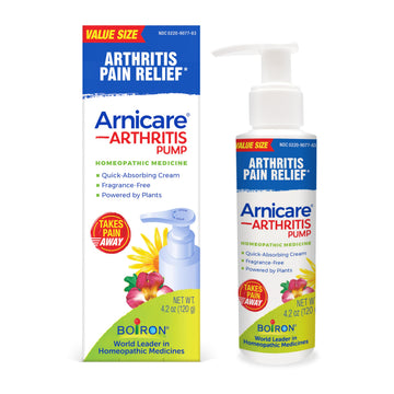 Boiron Arnicare Arthritis Cream Pump for Pain Relief of Knees, Hands, Wrists, Elbows, Joints & Muscles – Quickly Absorbed & Fragrance-Free – 4.2 oz Boiron uk supplements