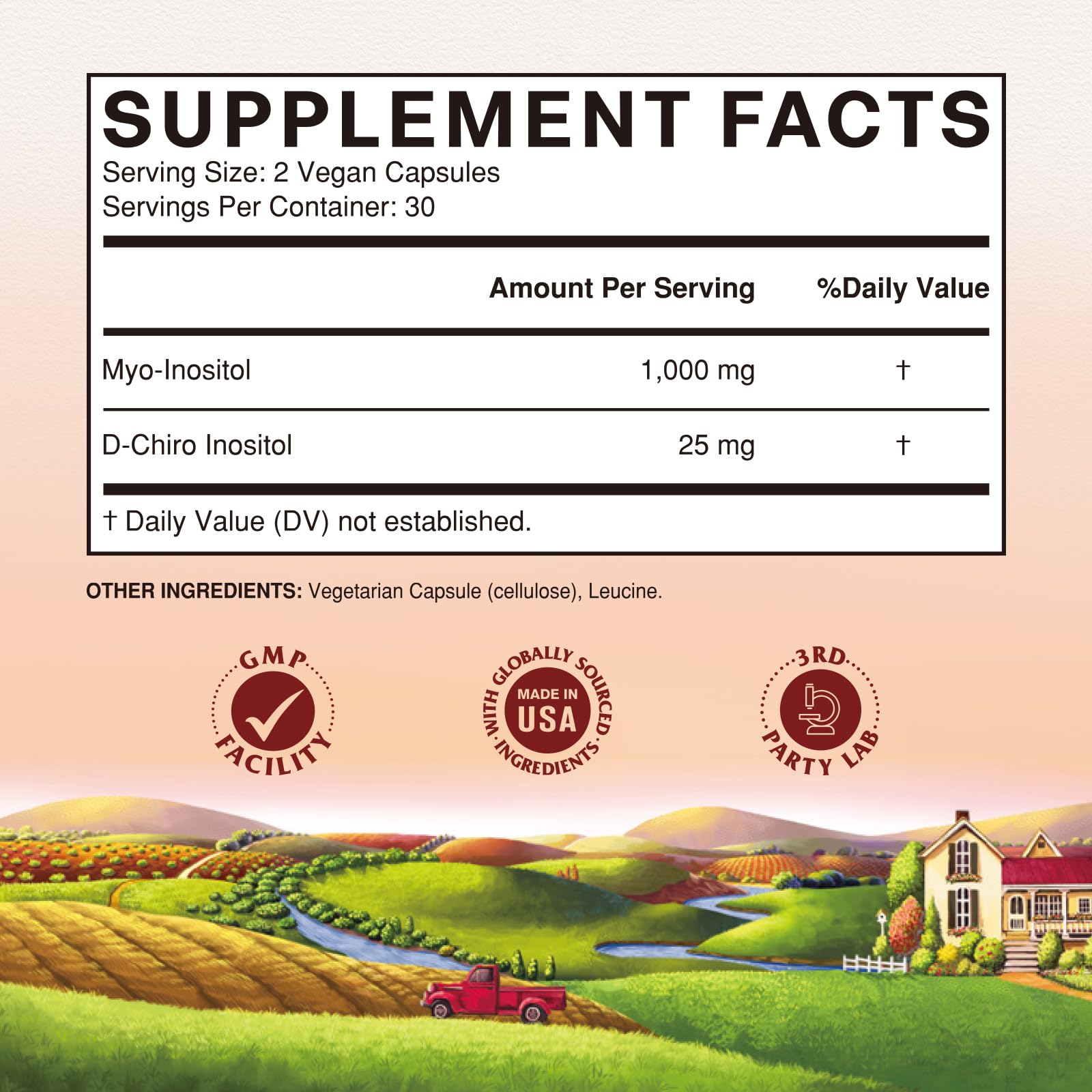 Vitalitown Inositol Supplement for Women, Myo-Inositol & D-Chiro Inositol, Ideal 40:1 Ratio, Hormone Balance & Healthy Ovarian Support for Women, Vitamin B8, Vegan, 60 Capsules, No Gluten Vitalitown uk supplements