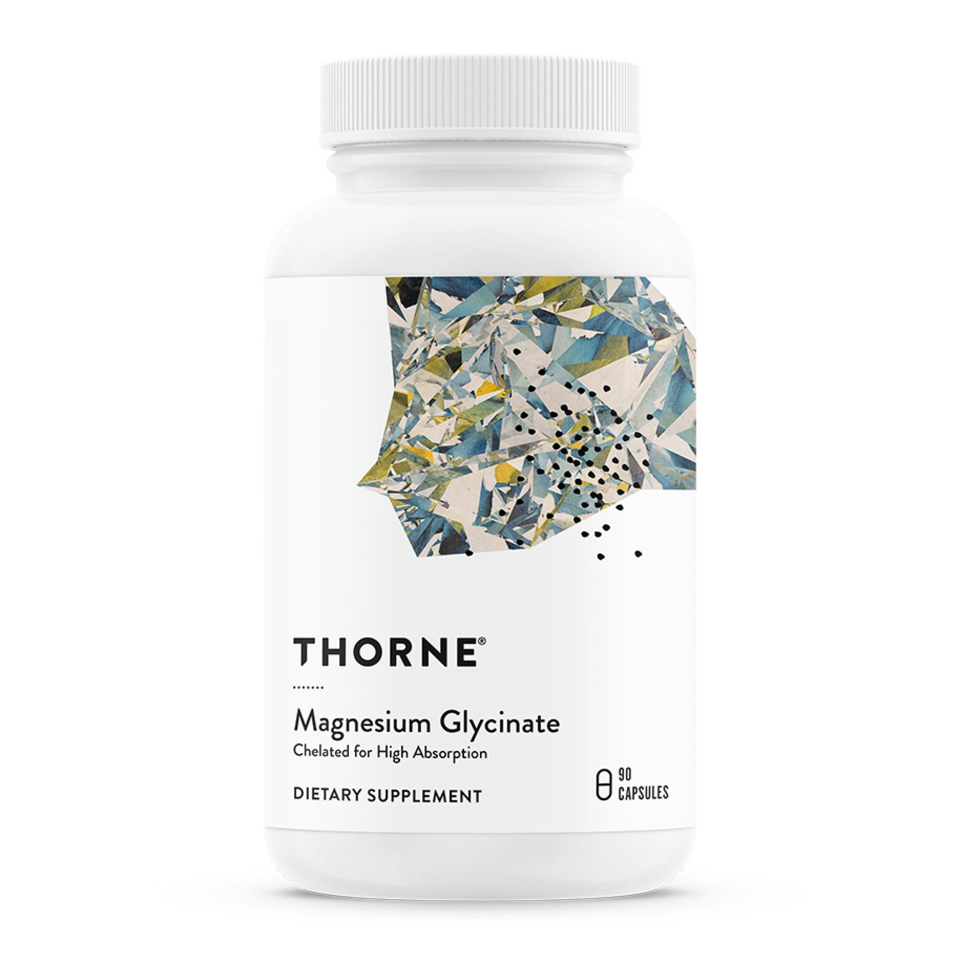 THORNE - Magnesium Glycinate - Supports Restful Sleep, Muscle Relaxation, Heart Health & Metabolism* - Chelated Magnesium Capsules - Third-Party Certified - Gluten, Dairy & Soy-Free - 90 Servings THORNE uk supplements