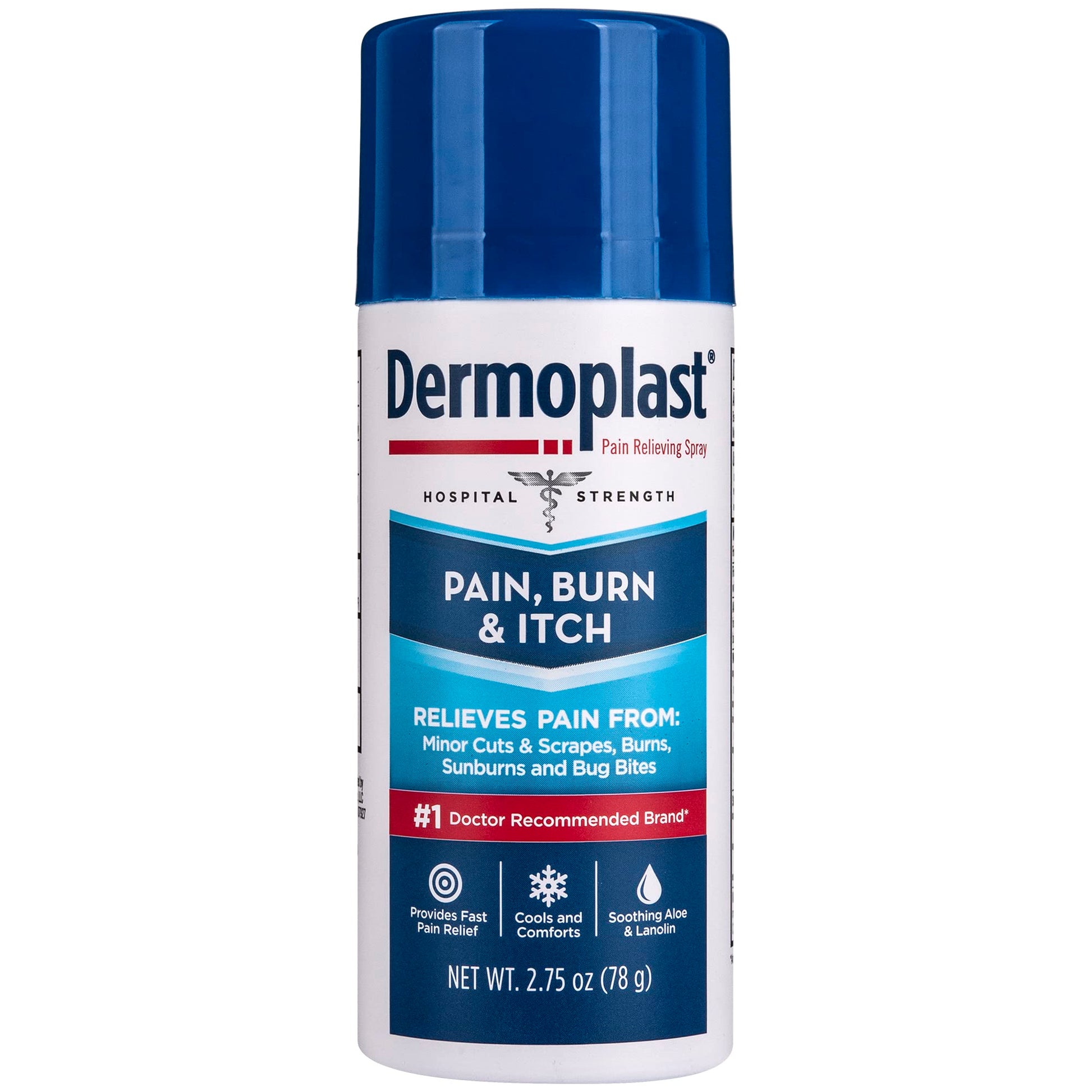 Dermoplast Pain, Burn & Itch Relief Spray for Minor Cuts, Burns and Bug Bites, 2.75 Oz (Packaging May Vary) Dermoplast uk supplements