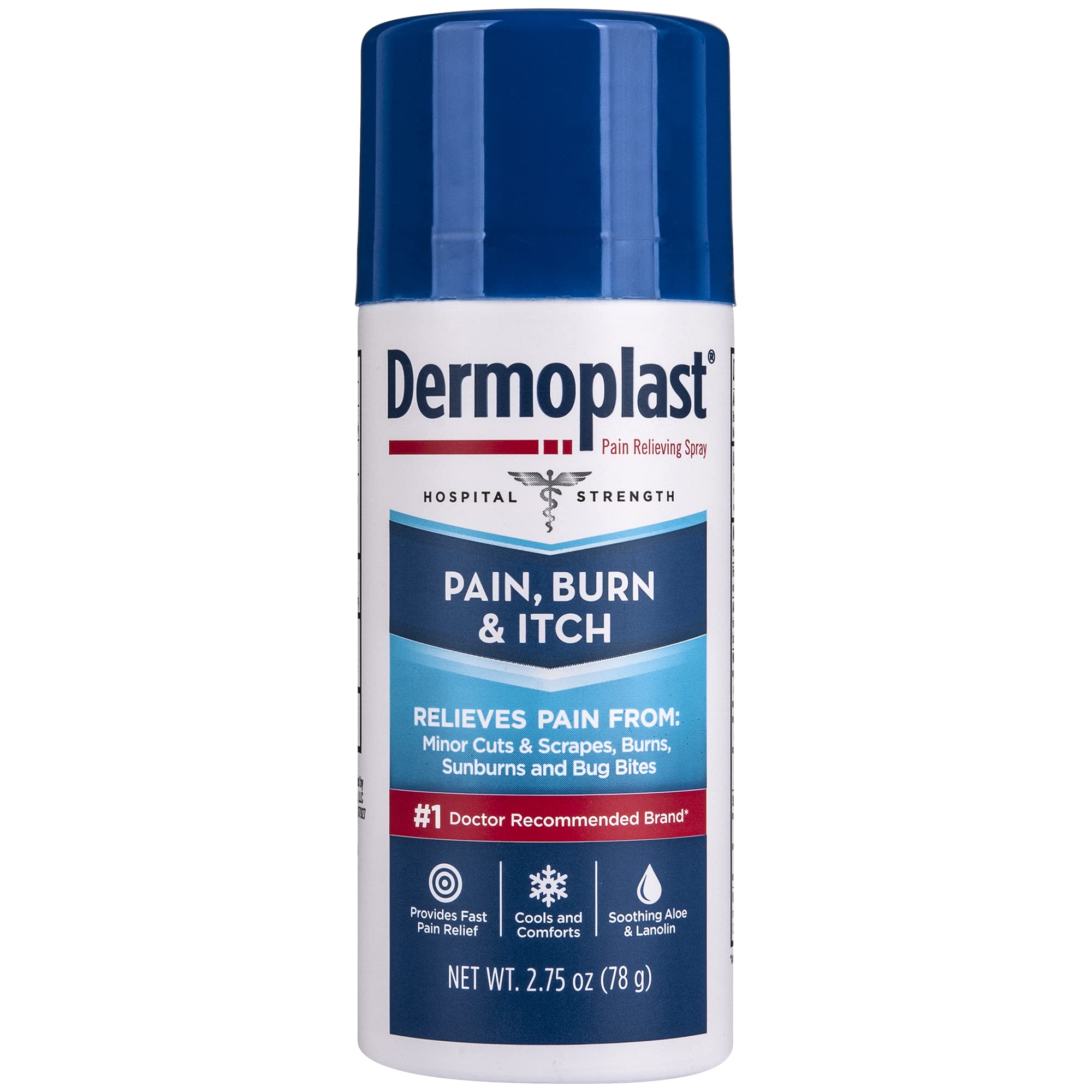 Dermoplast Pain, Burn & Itch Relief Spray for Minor Cuts, Burns and Bug Bites, 2.75 Oz (Packaging May Vary) Dermoplast uk supplements
