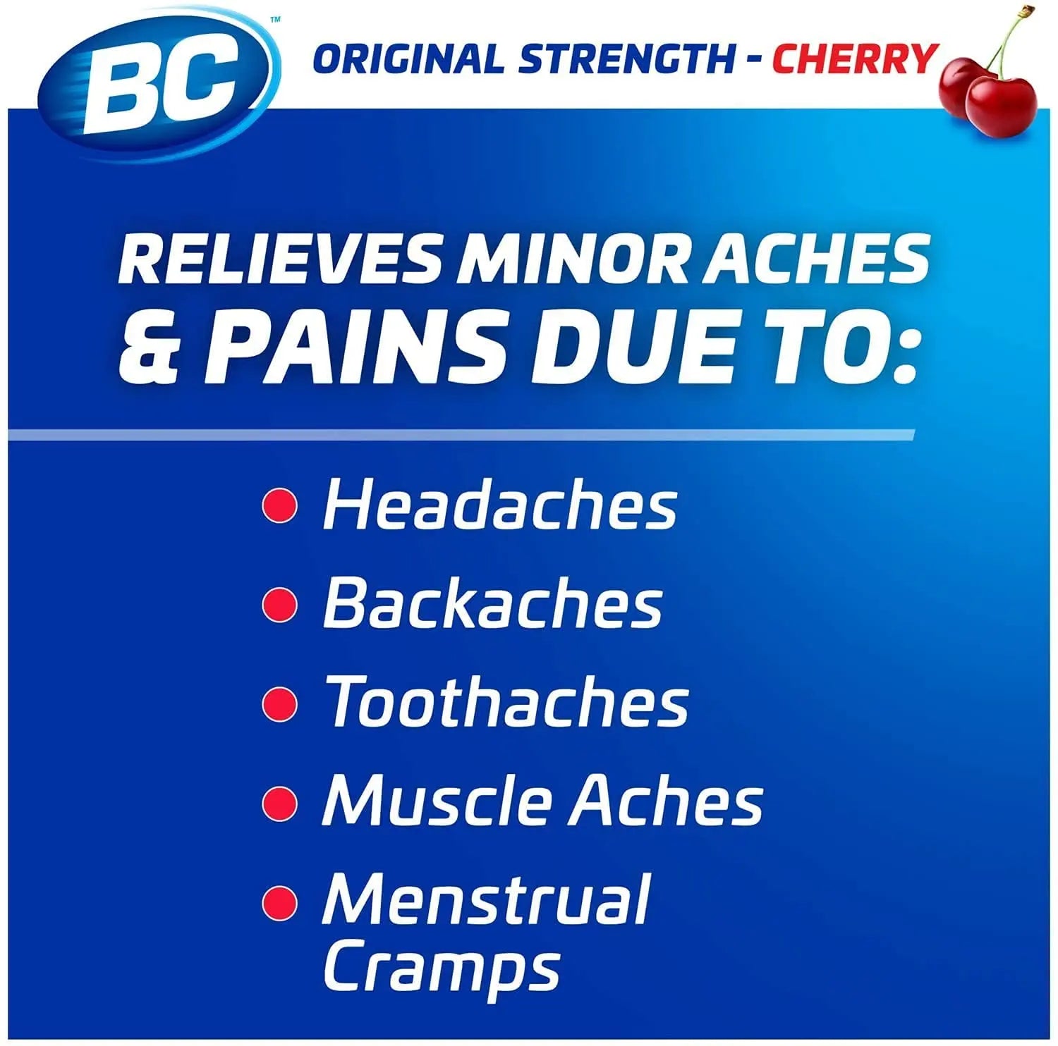 BC Powder Pain Reliever, Cherry Flavor Aspirin Dissolve Packs, 24 Count Powder Packets (6 Pack) BC uk supplements