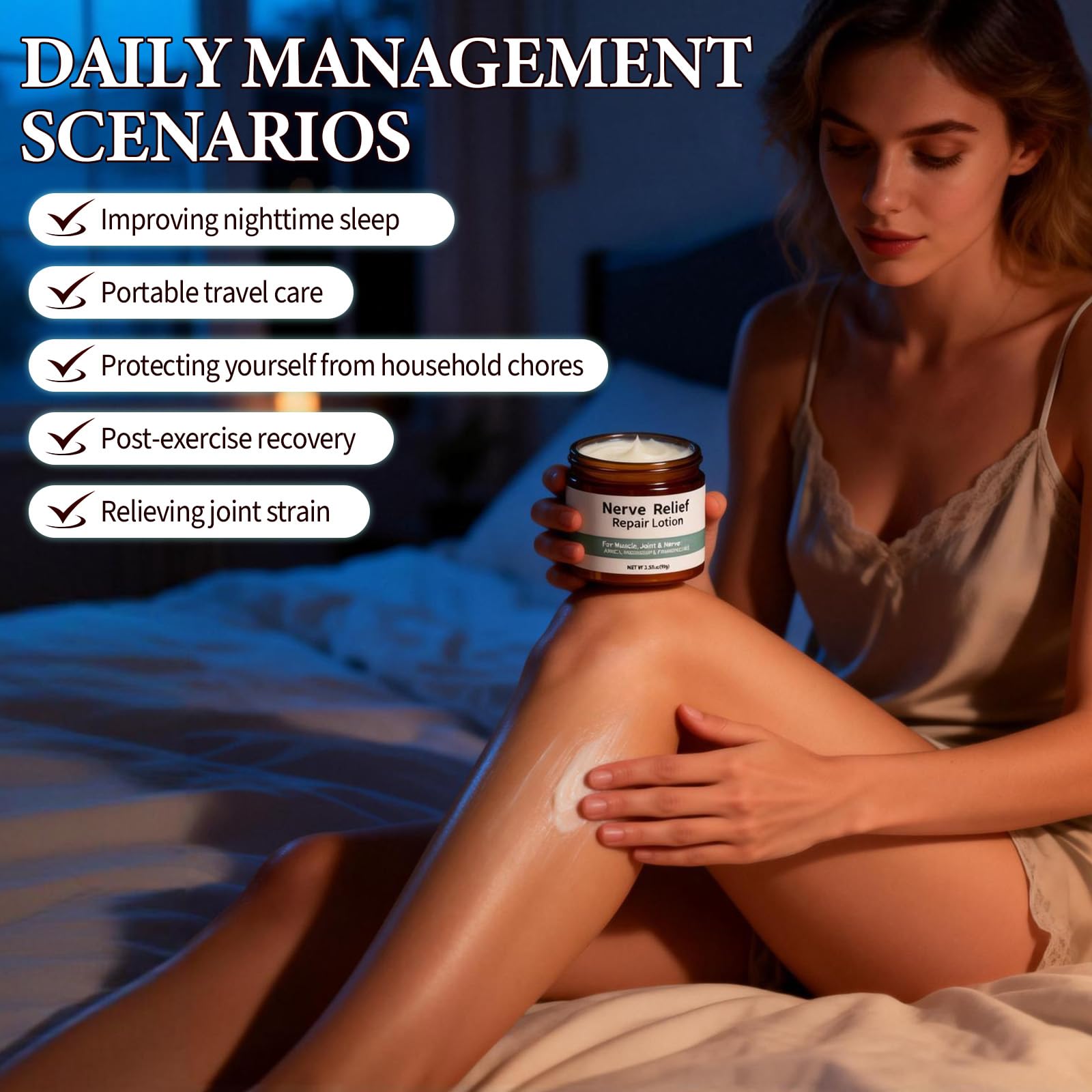 DESKPAL 2PCS Alcura Nerve Cream, Alcura Neuropathy Lotion with Arnica, Magnesium for Body, Joint, Knee, Lumbar, Neck, Hand and Feet DESKPAL uk supplements