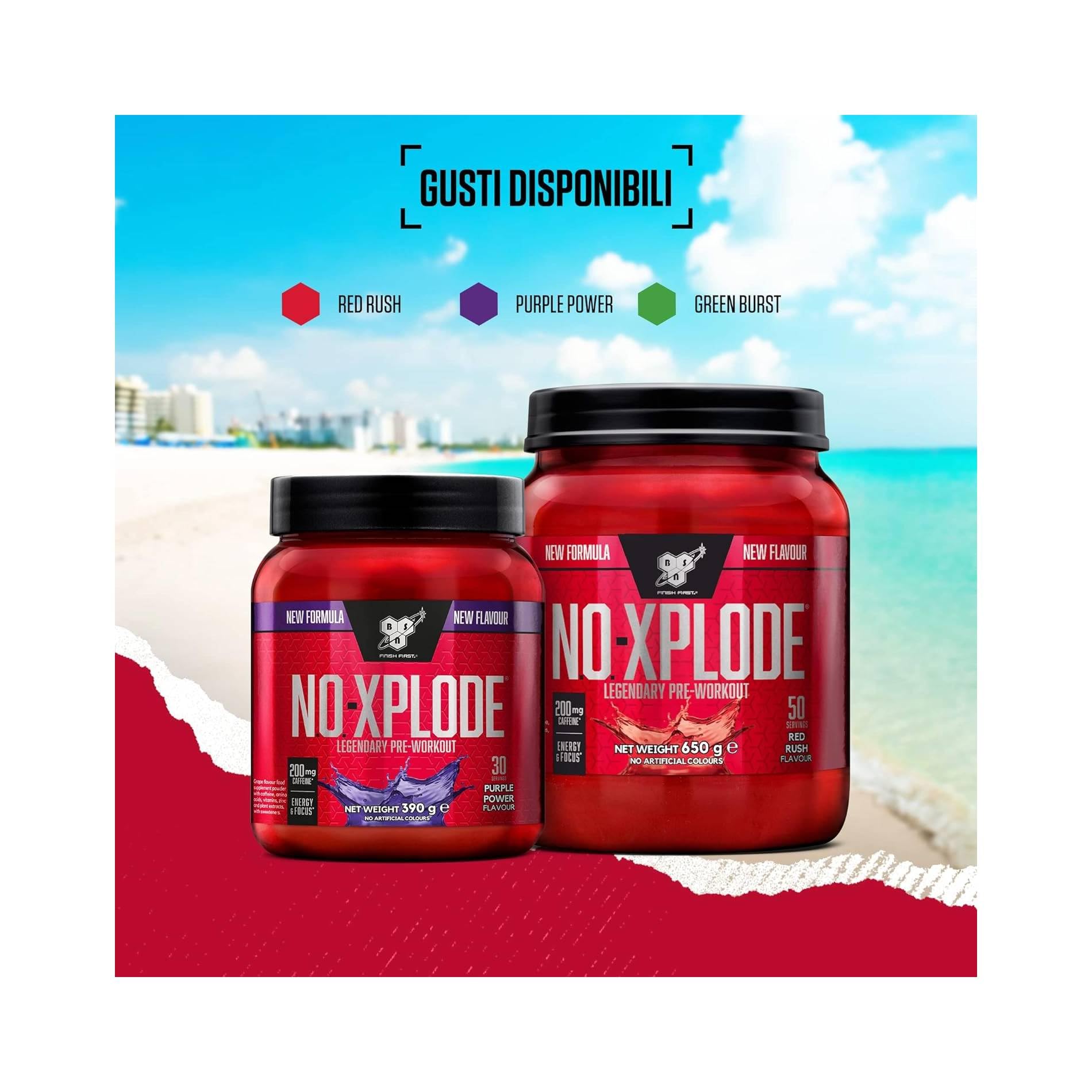 BSN Nutrition N.O.-Xplode Pre Workout Powder Food Supplement, Energy and Focus BSN uk supplements