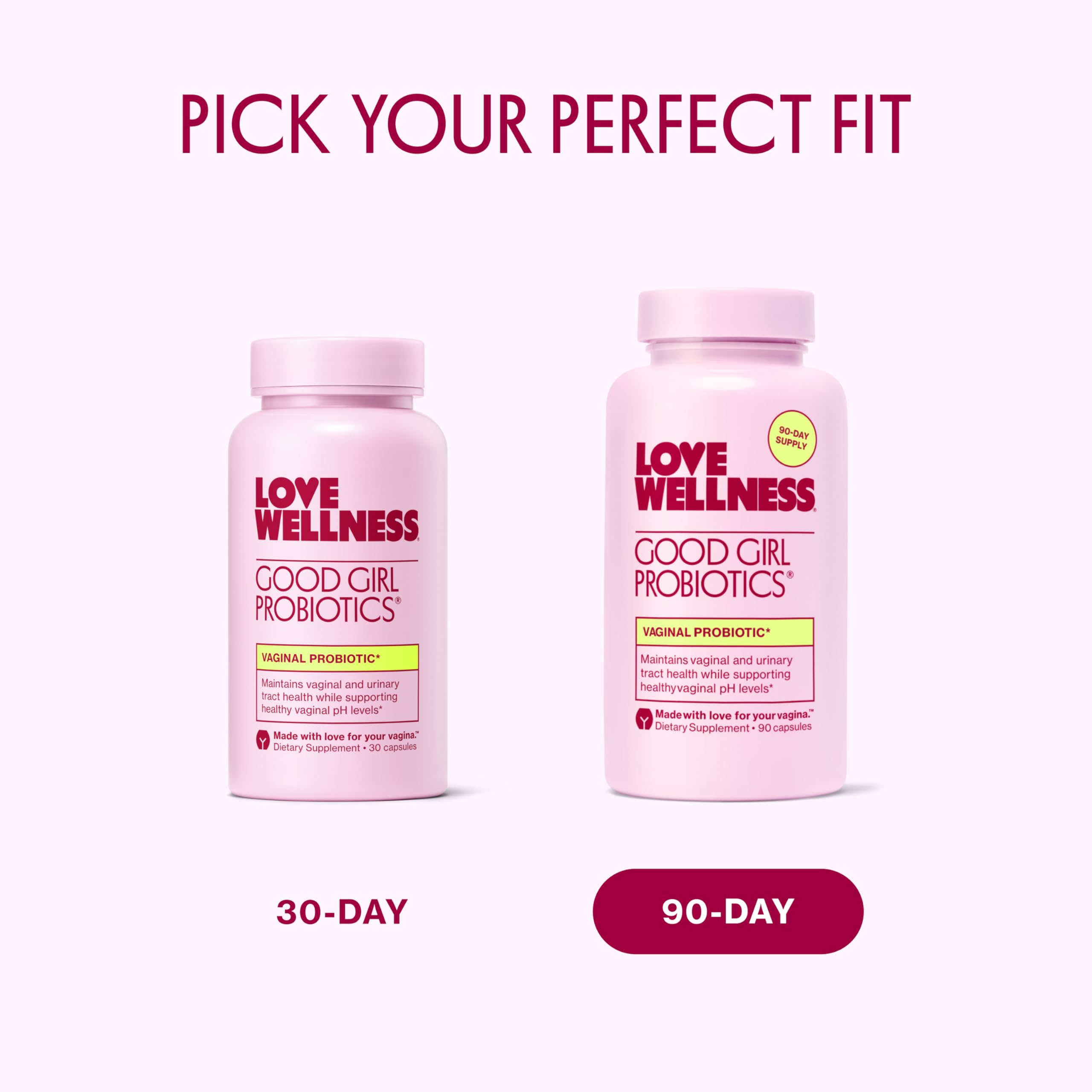 Love Wellness Good Girl Probiotics | Women’s Vaginal Health & pH Balance Supplement | 9-Strain Probiotic for Urinary Tract, Yeast, Odor & Immune Support | Gluten-Free (30-Day Supply) Love Wellness uk supplements