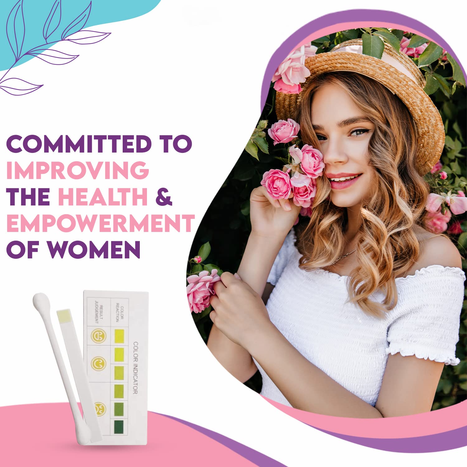 EcoBlossom Vaginal pH Test Strips for Women - Check pH Balance - Monitor Bacterial Vaginosis EcoBlossom uk supplements