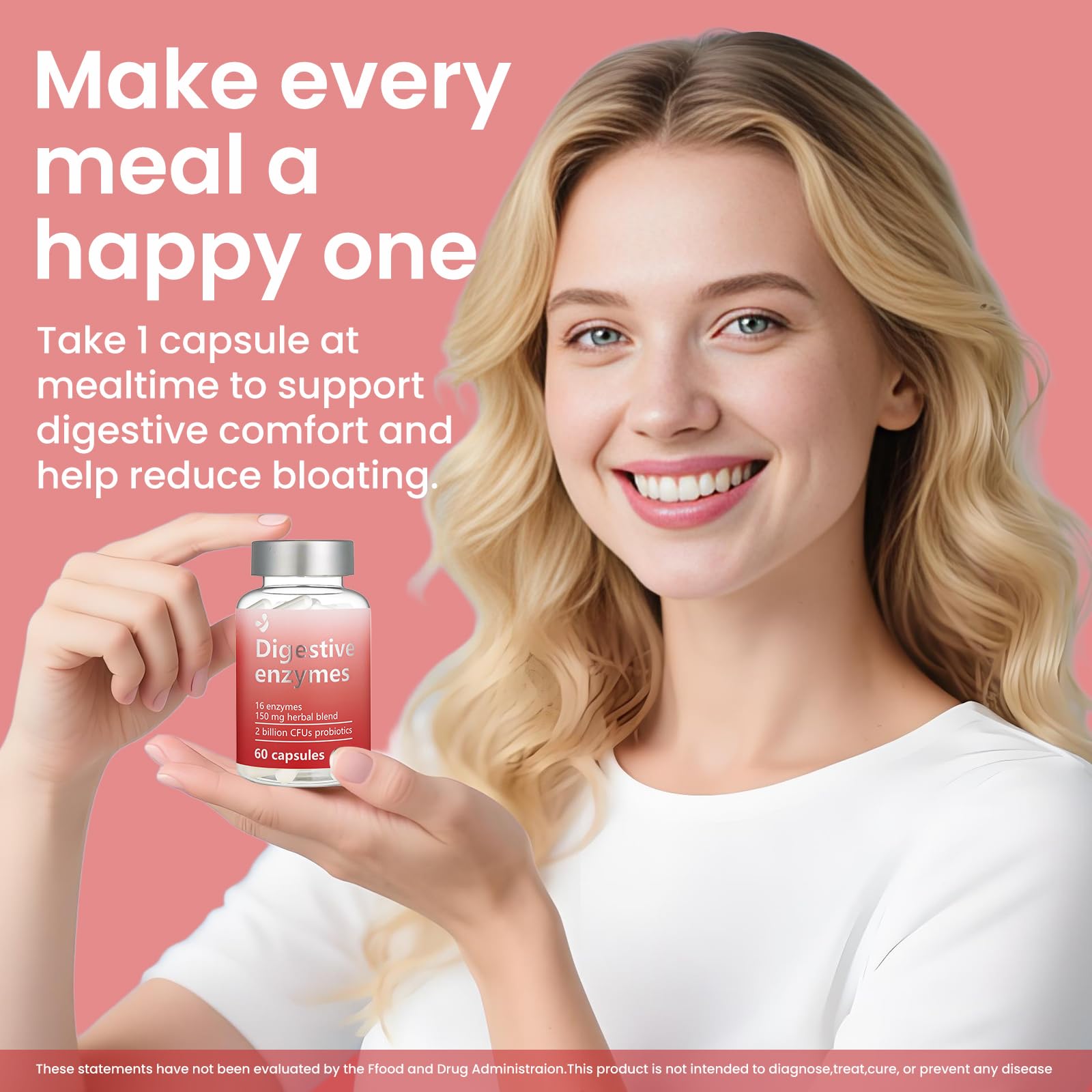 LOUDSAY Digestive Enzymes - Multi Enzymes, Organic Prebiotics & Probiotics for Digestive Health & Gut Health - Meal Time Discomfort Relief & Bloating - Dual Action Approach - 60 CT LOUDSAY uk supplements