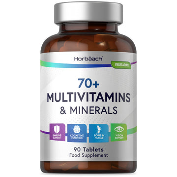 Multivitamin 70 Plus Tablets | 90 Count | with Essential Vitamins and Minerals | for Men and Horbäach uk supplements