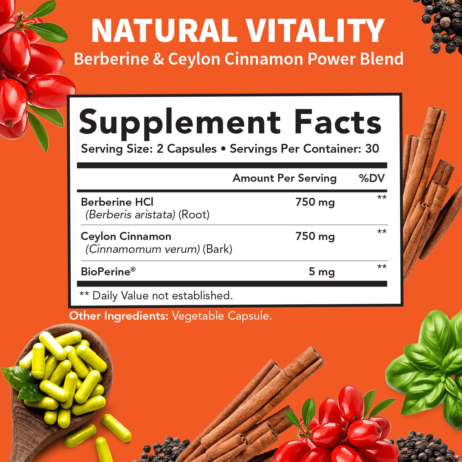 Clinical Grade Berberine Supplement 1500mg HCL Plus Ceylon Cinnamon Weight Managemen Clinical Nutra uk supplements