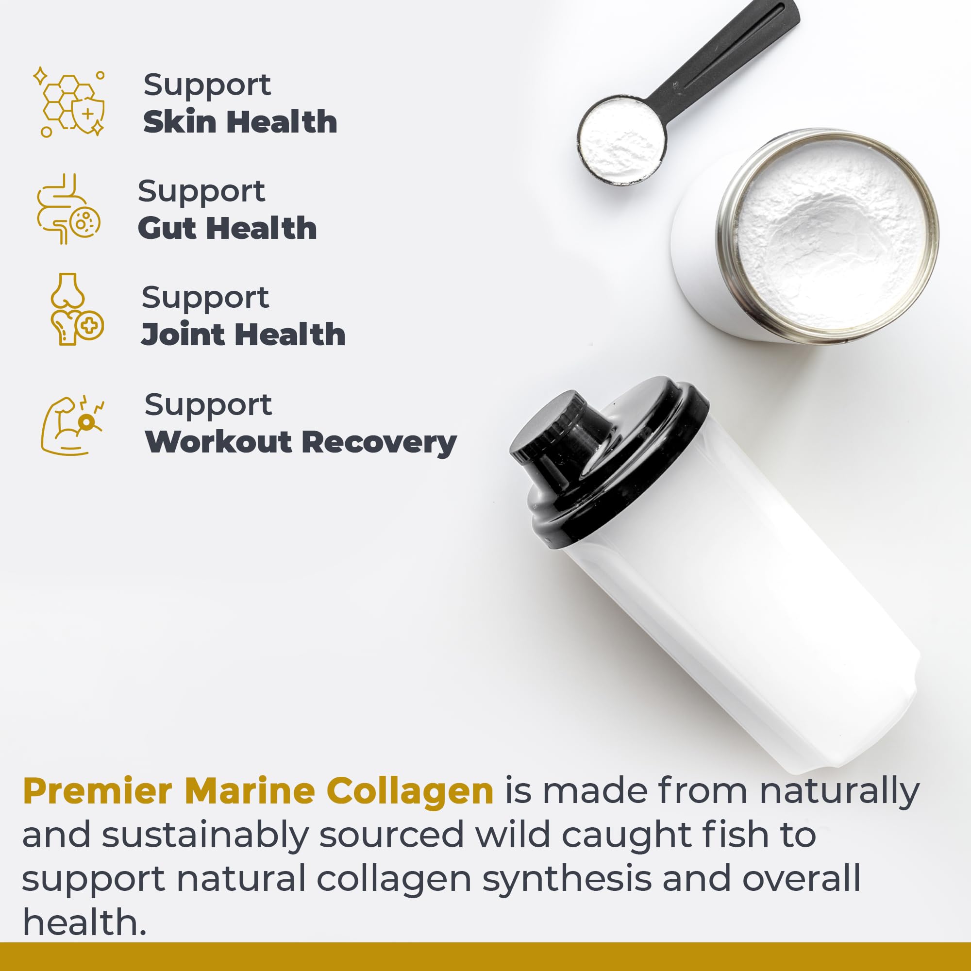 Premier Research Labs Marine Collagen - Marine Collagen Peptides, Hydrolyzed Marine Collagen Powder, Fish Collagen for Women and Men, 5g Collagen Per Serving for Skin, Joint, and Gut Health - 7 Oz Premier Research Labs uk supplements