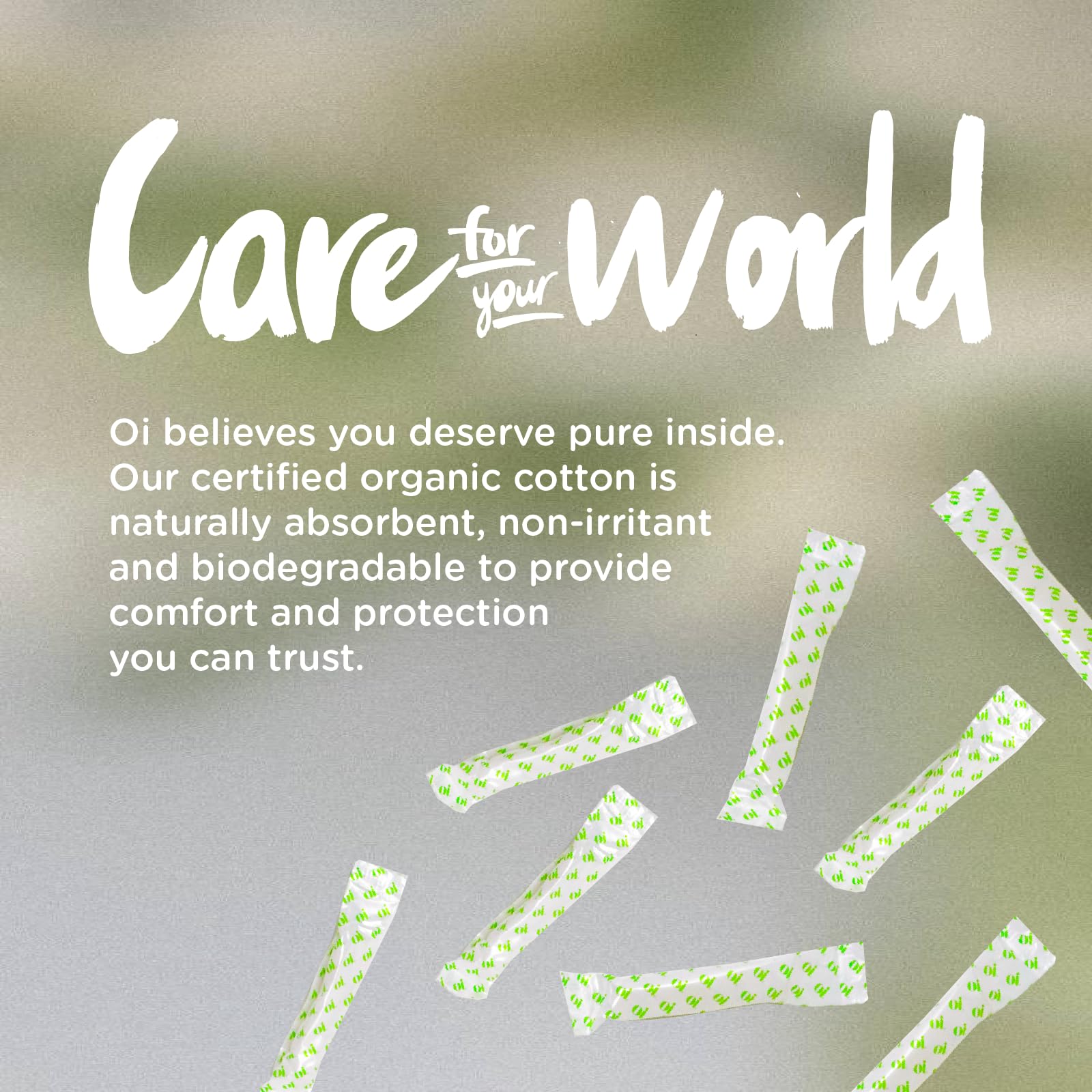 Oi | Organic Initiative - Tampons | Regular/Super Absorbency | Organic Cotton, Unscented oi uk supplements