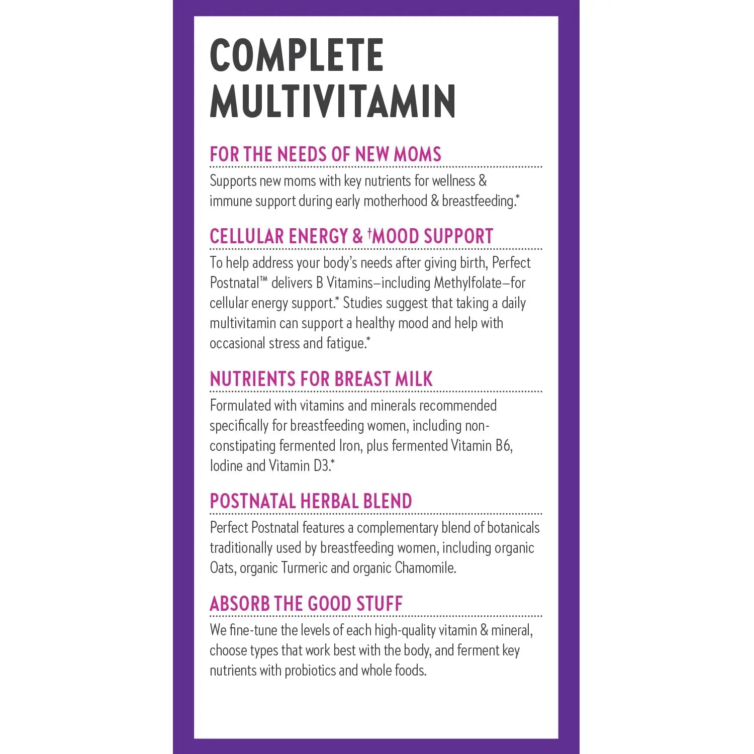 New Chapter, Postnatal Vitamins Lactation Supplement, Complete Multivitamin with Fermented Vitamin D3 + B Vitamins New Chapter uk supplements