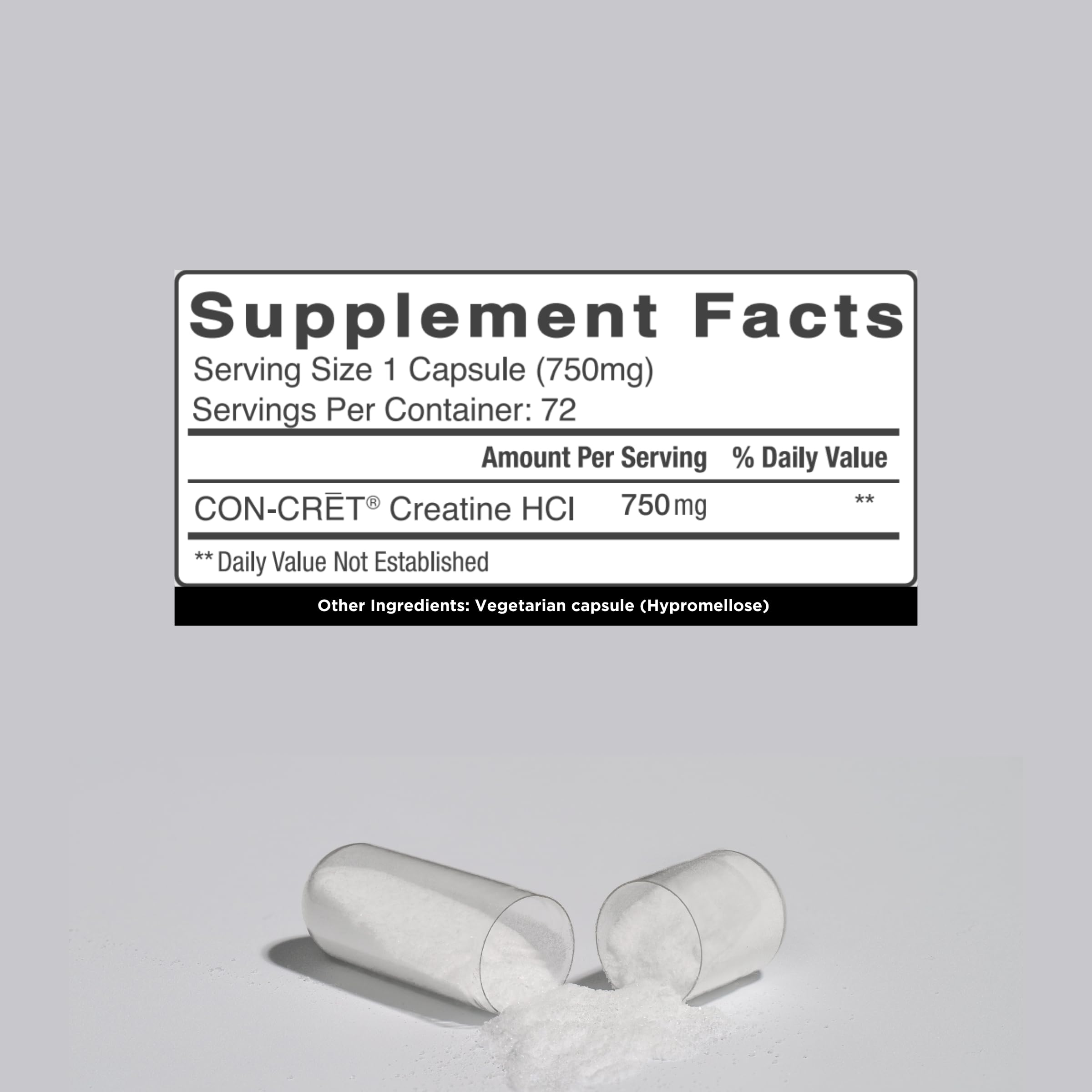 CON-CRET Creatine HCl for Brain Health Capsules – Clinically Tested Support for Memory, Focus, Concentration, Problem-Solving, Clarity, and Mood.* | Made in USA (60 Day Supply) CON-CRET uk supplements