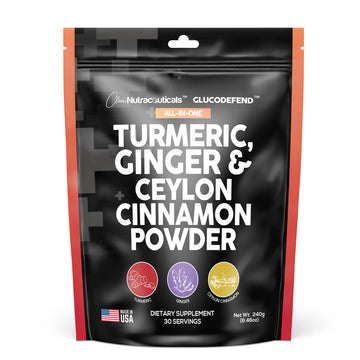 3in1 Turmeric Curcumin Ginger Root & Ceylon Cinnamon Powder Suppleme Clean Nutraceuticals uk supplements