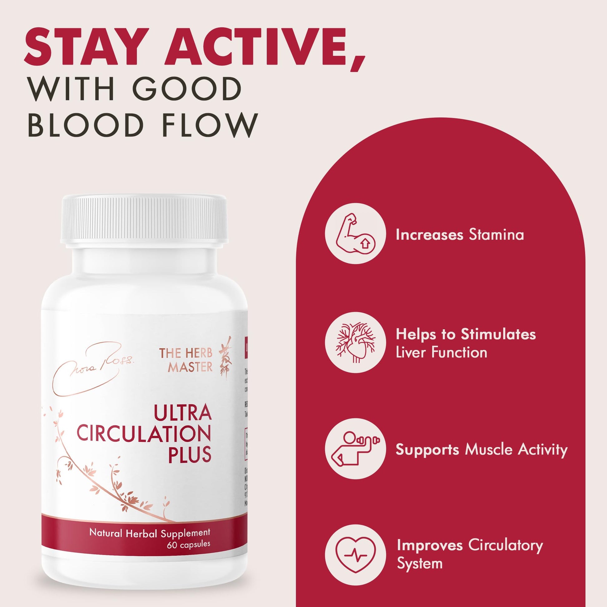 Nora Ross Ultra Circulation Supplements – Healthy Nitric Oxide Supplements for Men & Women – Healthy Heart and Blood Flow Support – Nitric Oxide Booster Supplement – 60 Capsules Nora Ross, Inc. uk supplements