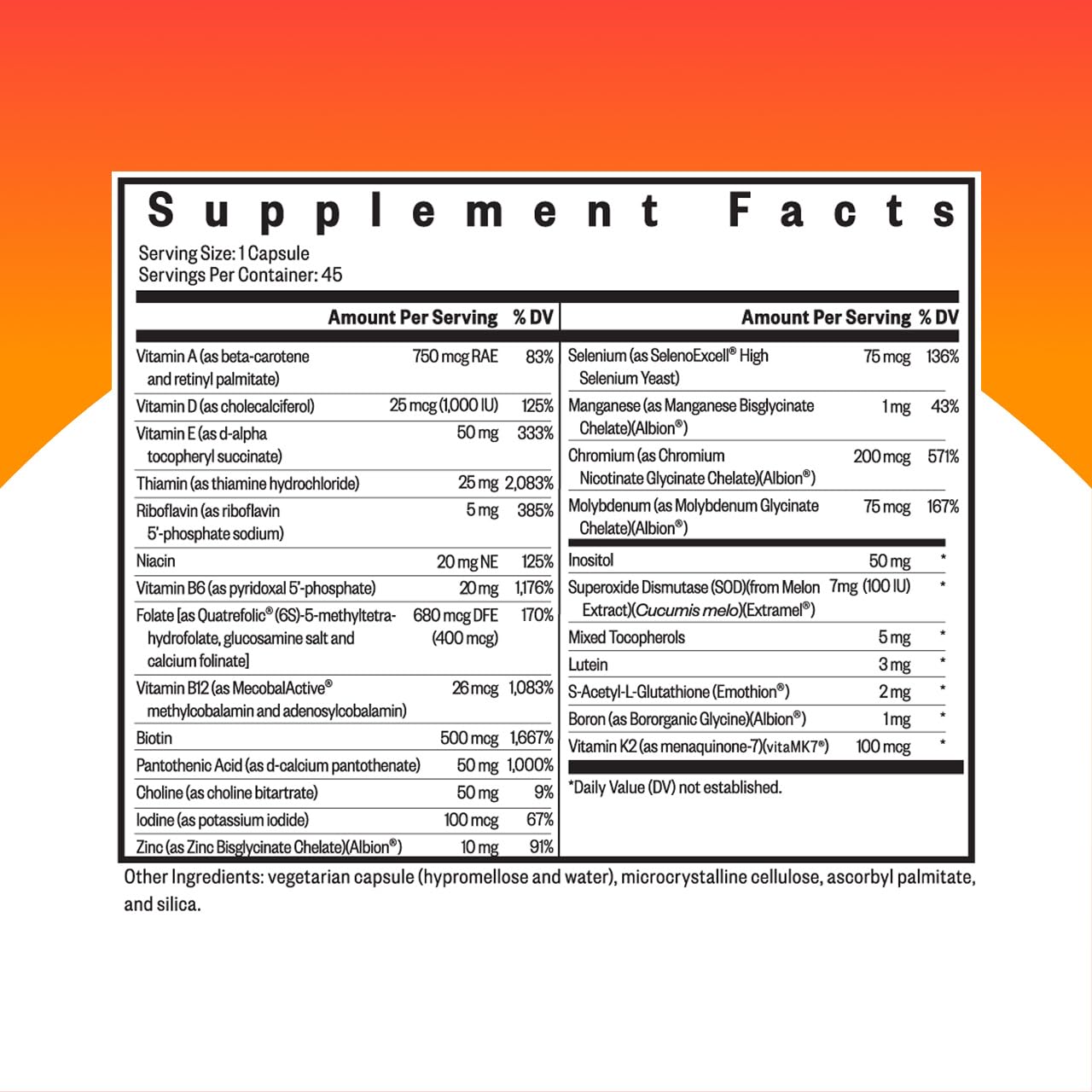 Seeking Health Multivitamin One - Supplement with Zinc, Vitamin B12, & Vitamin A - Magnesium-Free Formula Seeking Health uk supplements