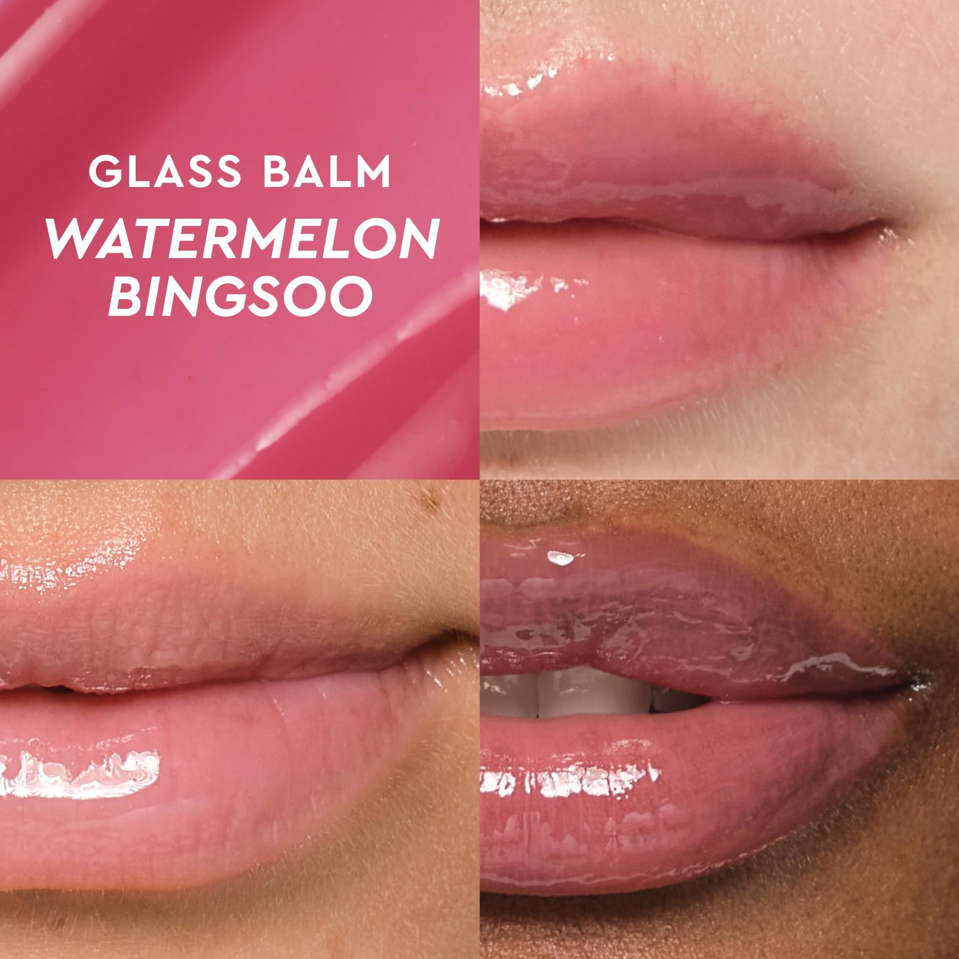 Glow Recipe Glass Balm Lip Treatment - 12Hr Hydrating Lip Balm & Moisturizer with Hyaluronic Acid to Smooth, Plump & Protect from Dryness - Sheer Soft Pink Tint, Watermelon Bingsoo (15 ml) Glow Recipe uk supplements