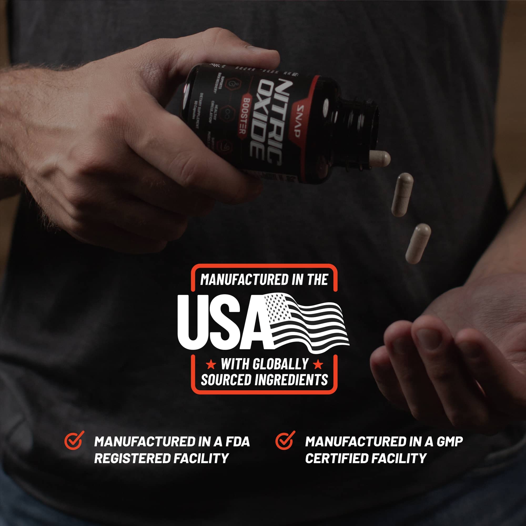 Snap Supplements Nitric Oxide Booster, Nitric Oxide Supplement for Blood Circulation Snap Supplements uk supplements