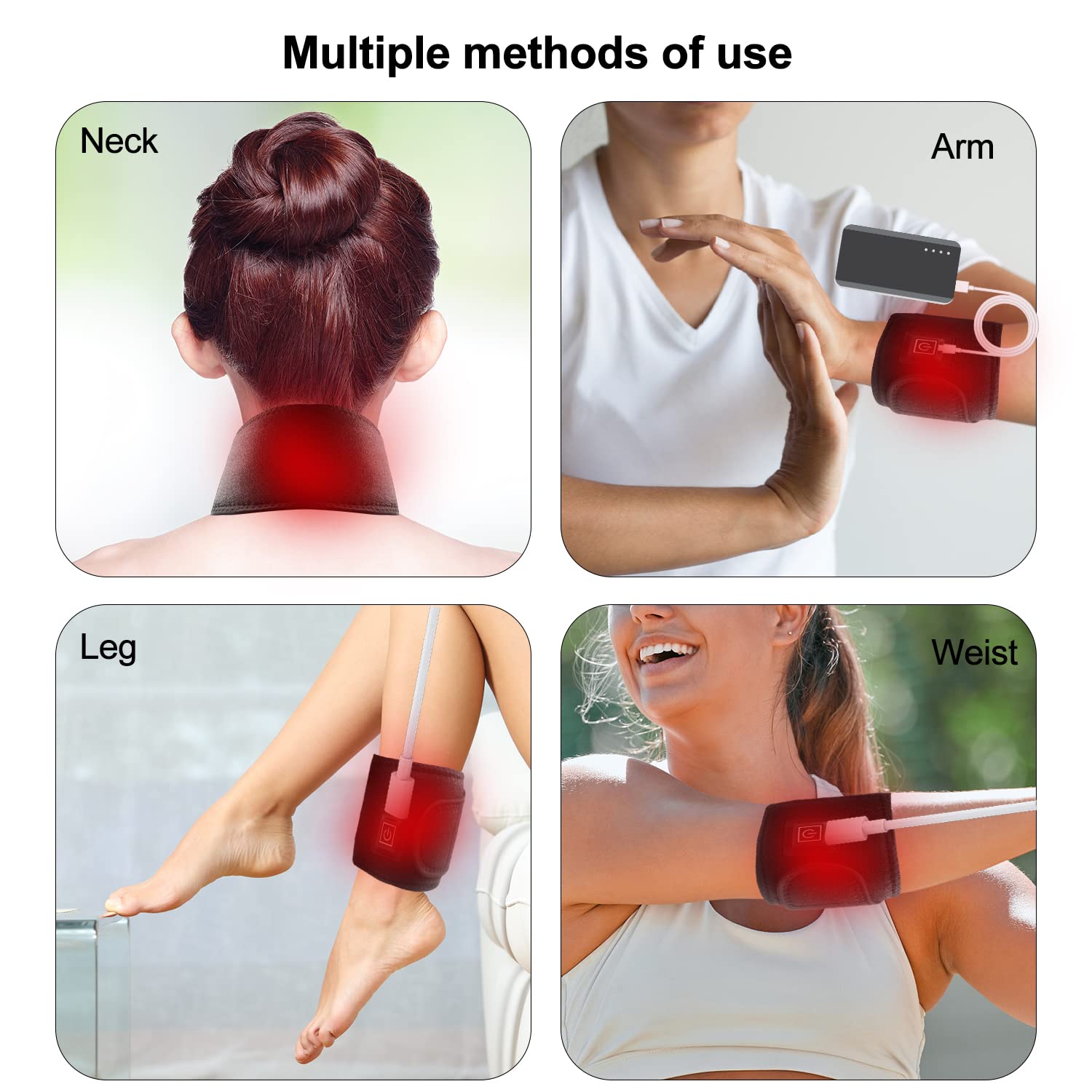 Red Light Therapy Belt for Neck, Infrared Light Therapy Flexible Wearable Wrap Pad LitePow uk supplements