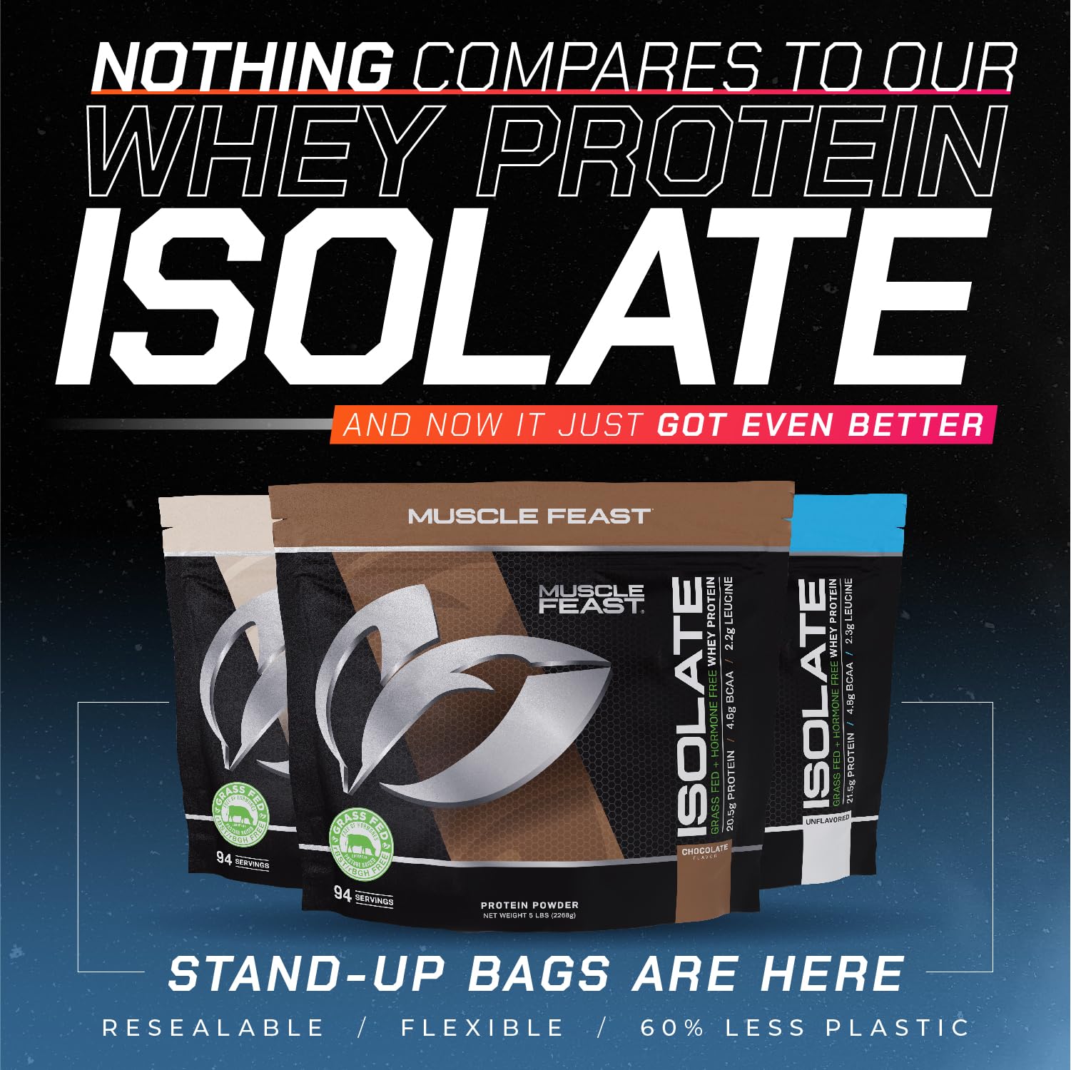 Muscle Feast Grass-Fed Whey Protein Isolate, All Natural Hormone Free Pasture Raised Muscle Feast uk supplements
